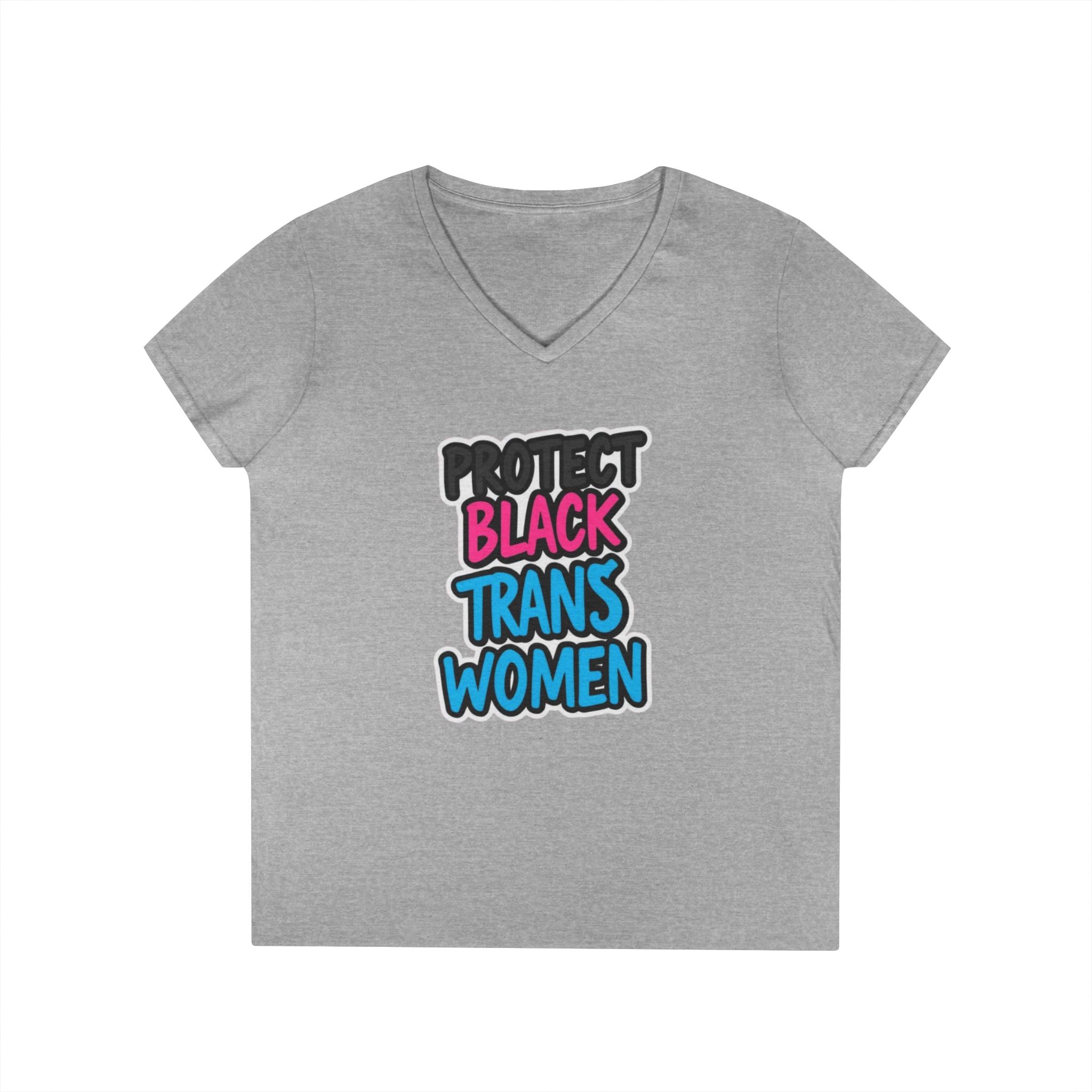 Protect Black Trans Women V-Neck T-Shirt