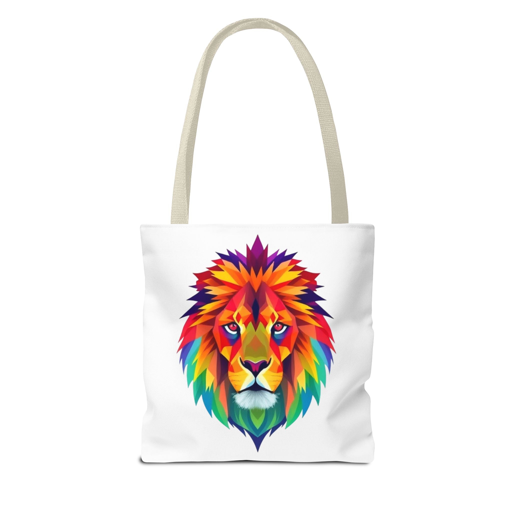 Colorful Fractal Lion Design - Tote Bag