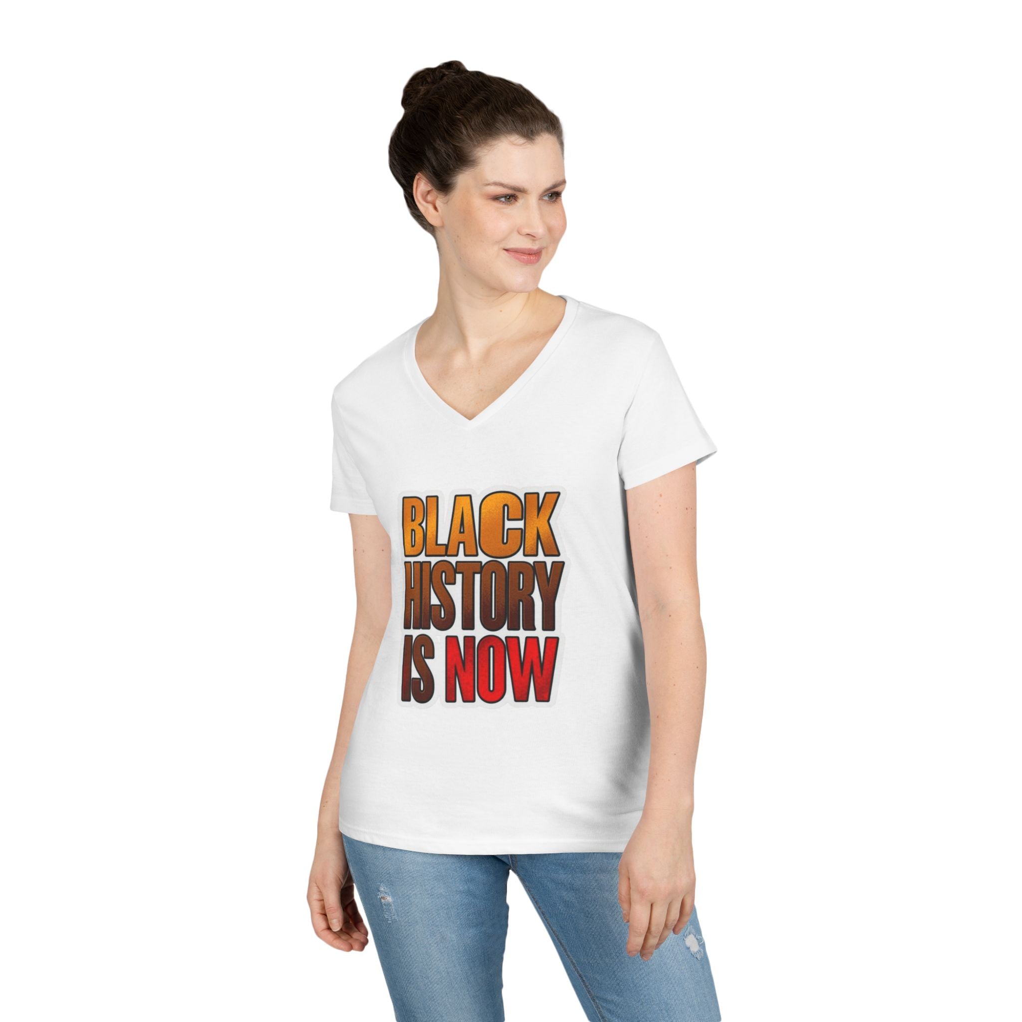 Empowerment V-Neck T-Shirt – Black History Is Now