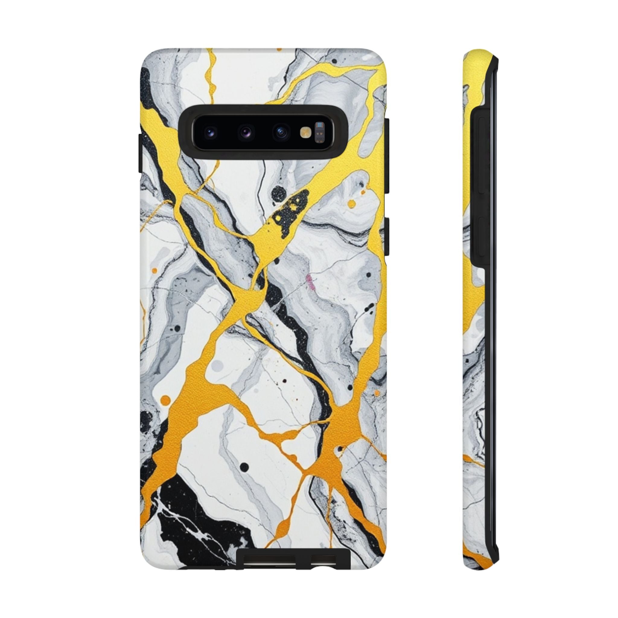 Beautiful Marble and Gold Design Tough Cases For Android & iPhone