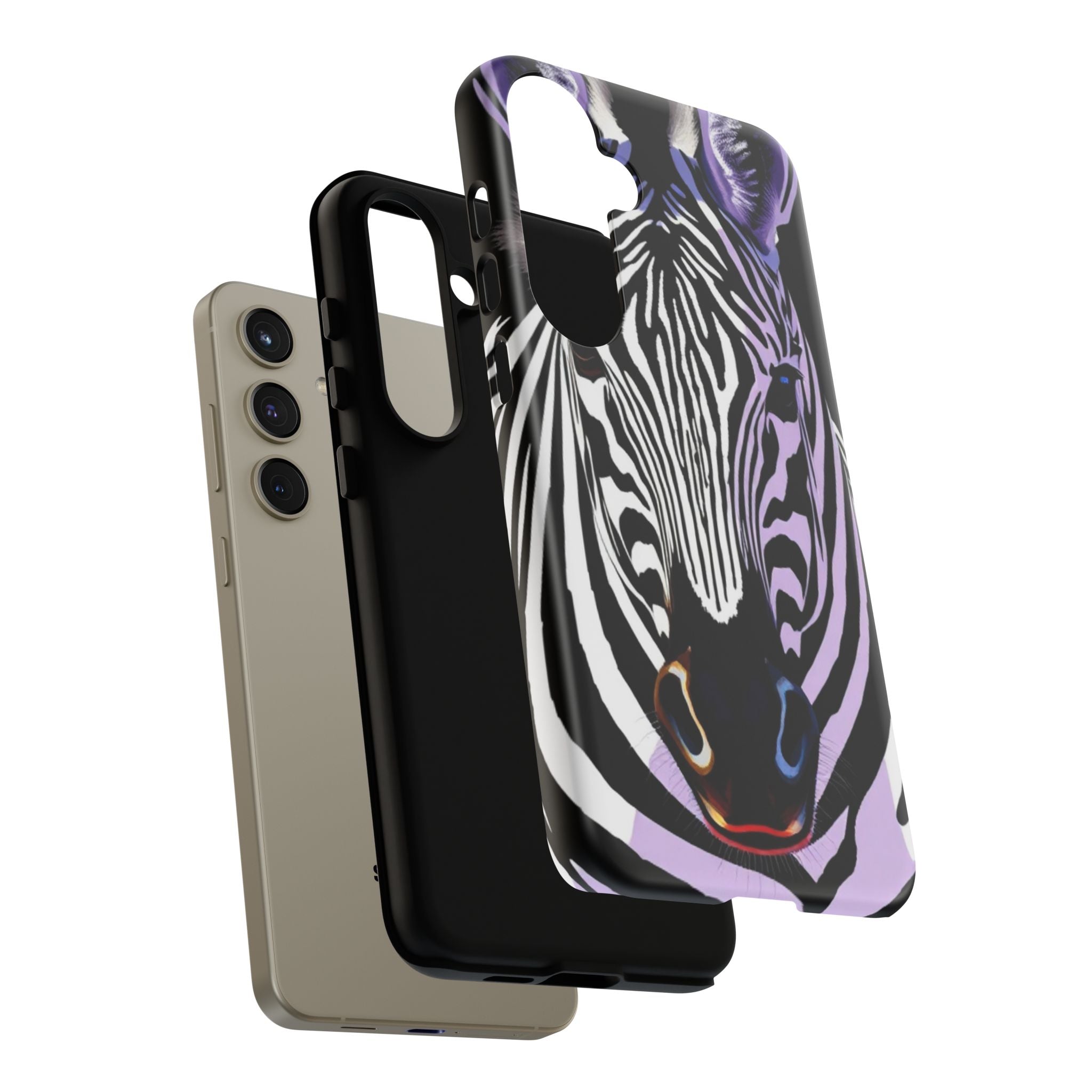 Android OR iPhone Compatible Cases - Zebra Design - Unique Tough Cases