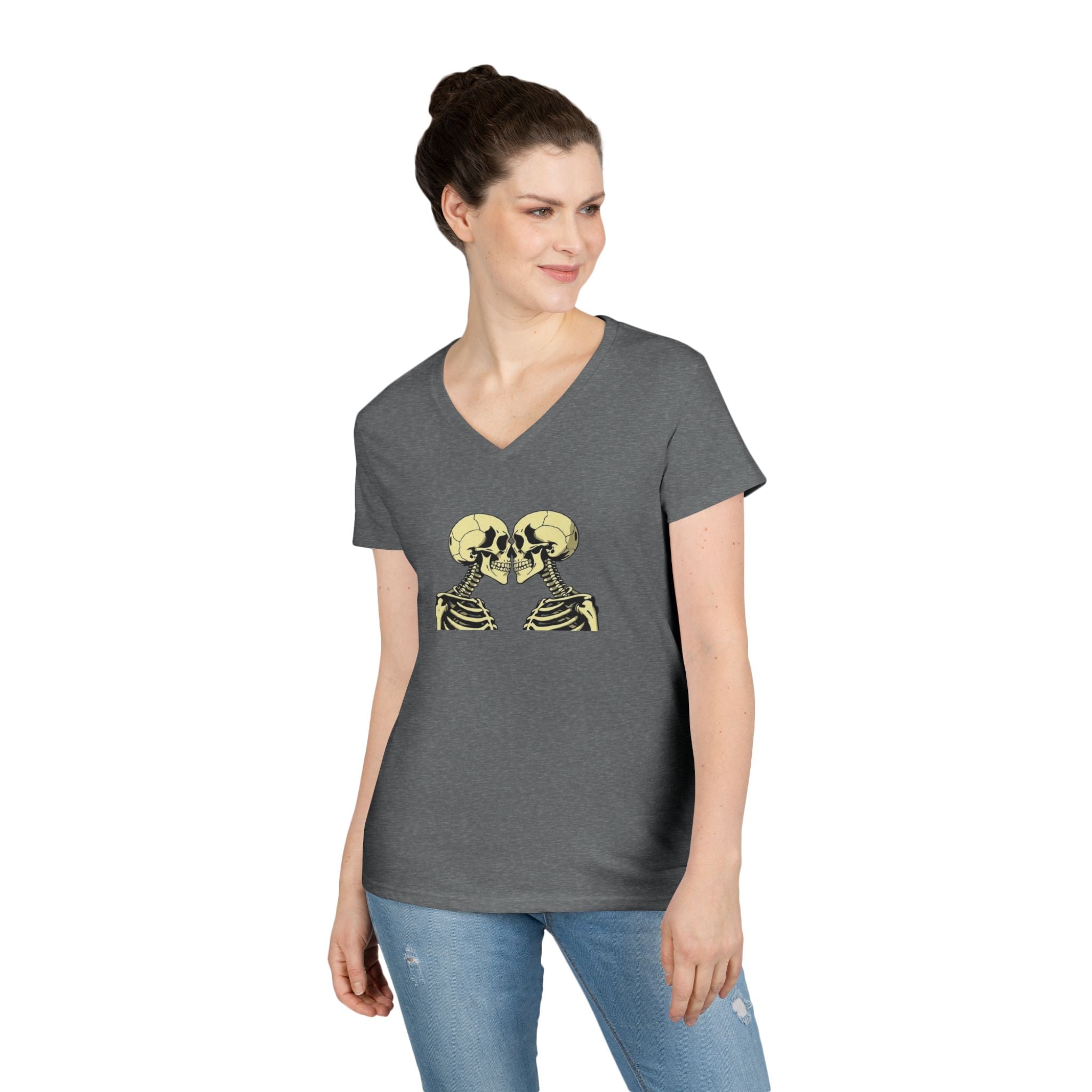 Love is Deeper than Skin Ladies' V-Neck T-Shirt