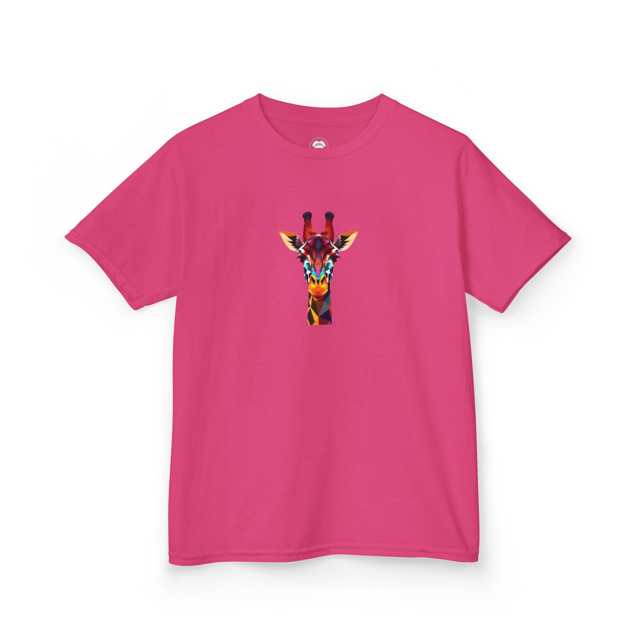 Colorful Fractal Giraffe Kids Heavy Cotton™ Tee