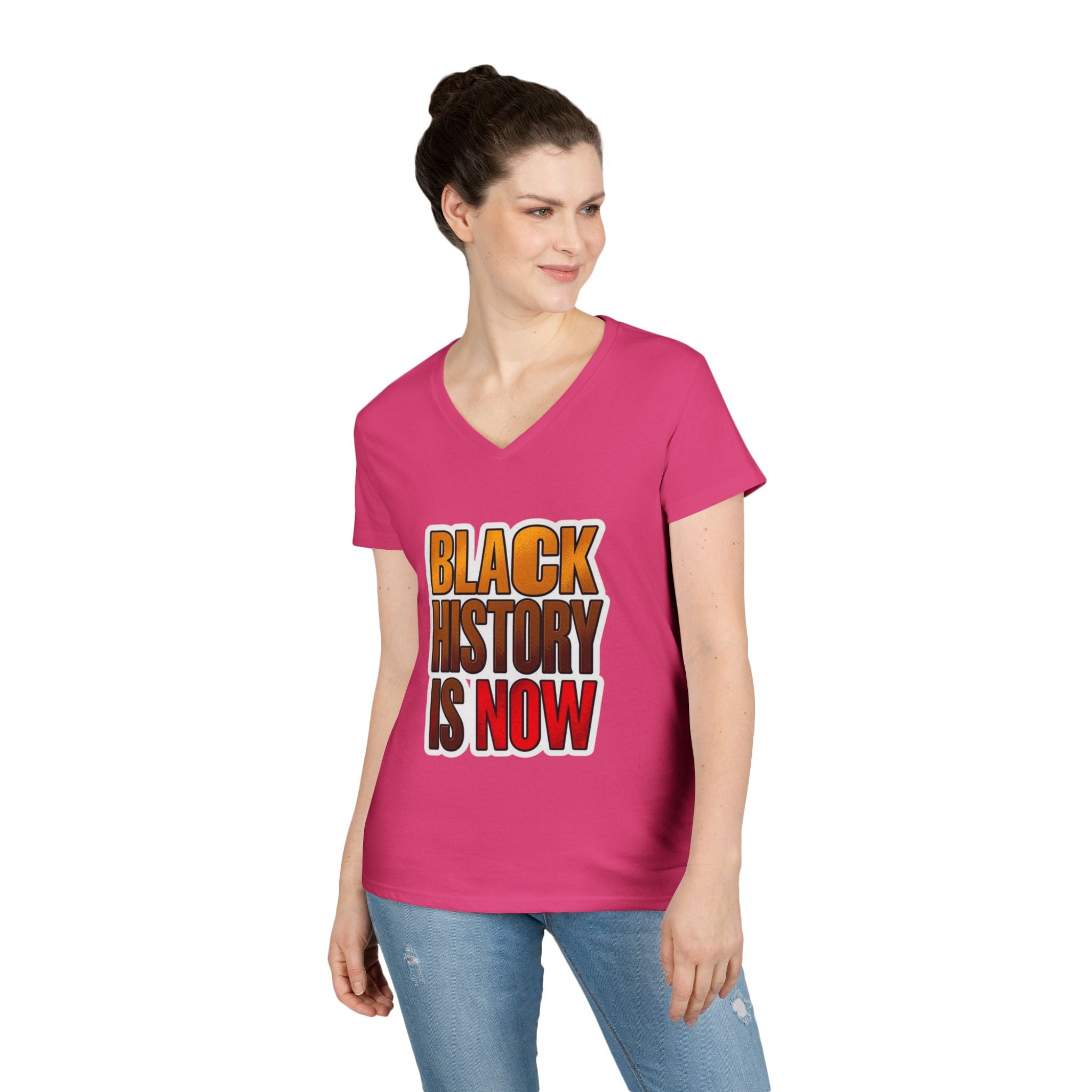Empowerment V-Neck T-Shirt – Black History Is Now