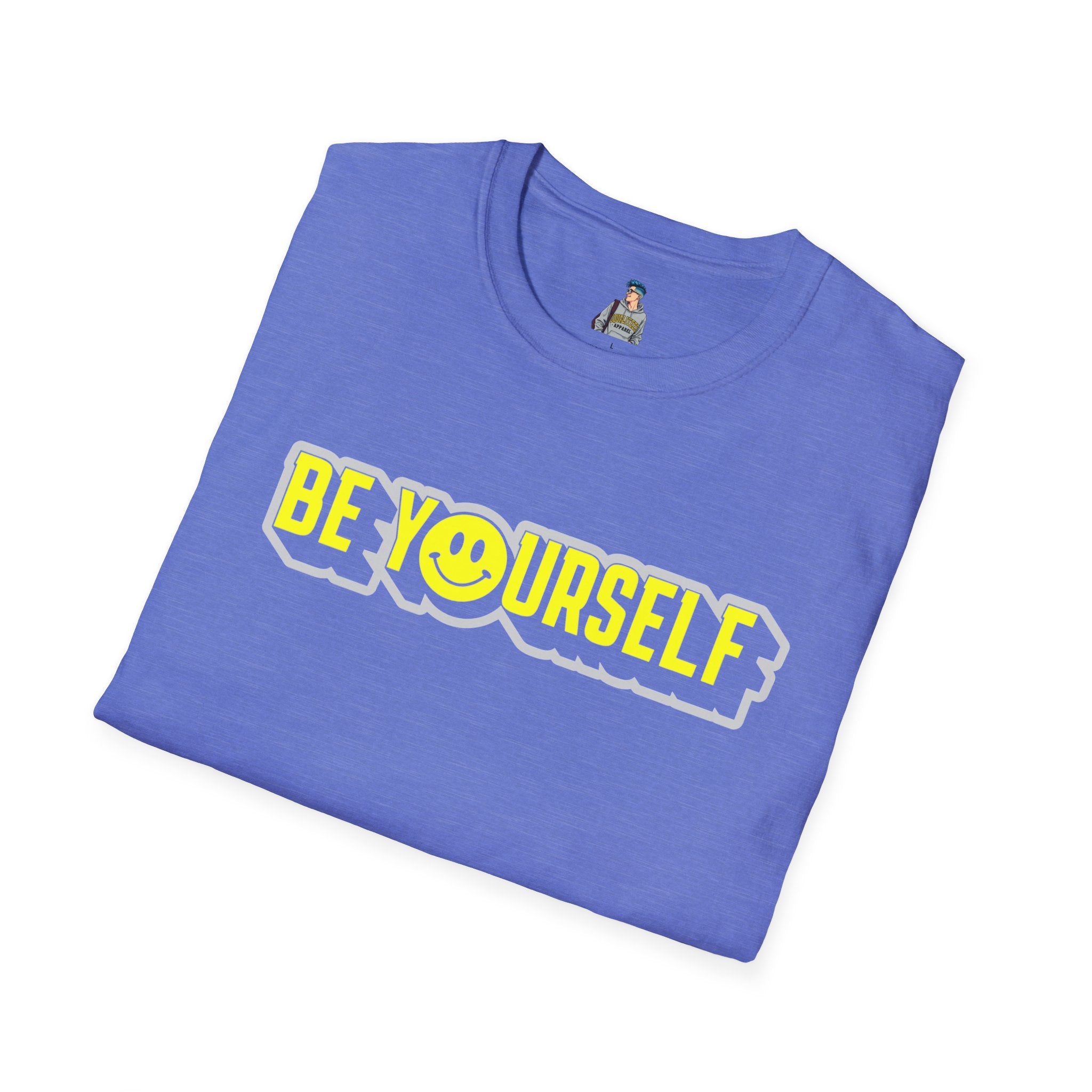 Be Yourself Smiley Unisex Softstyle T-Shirt