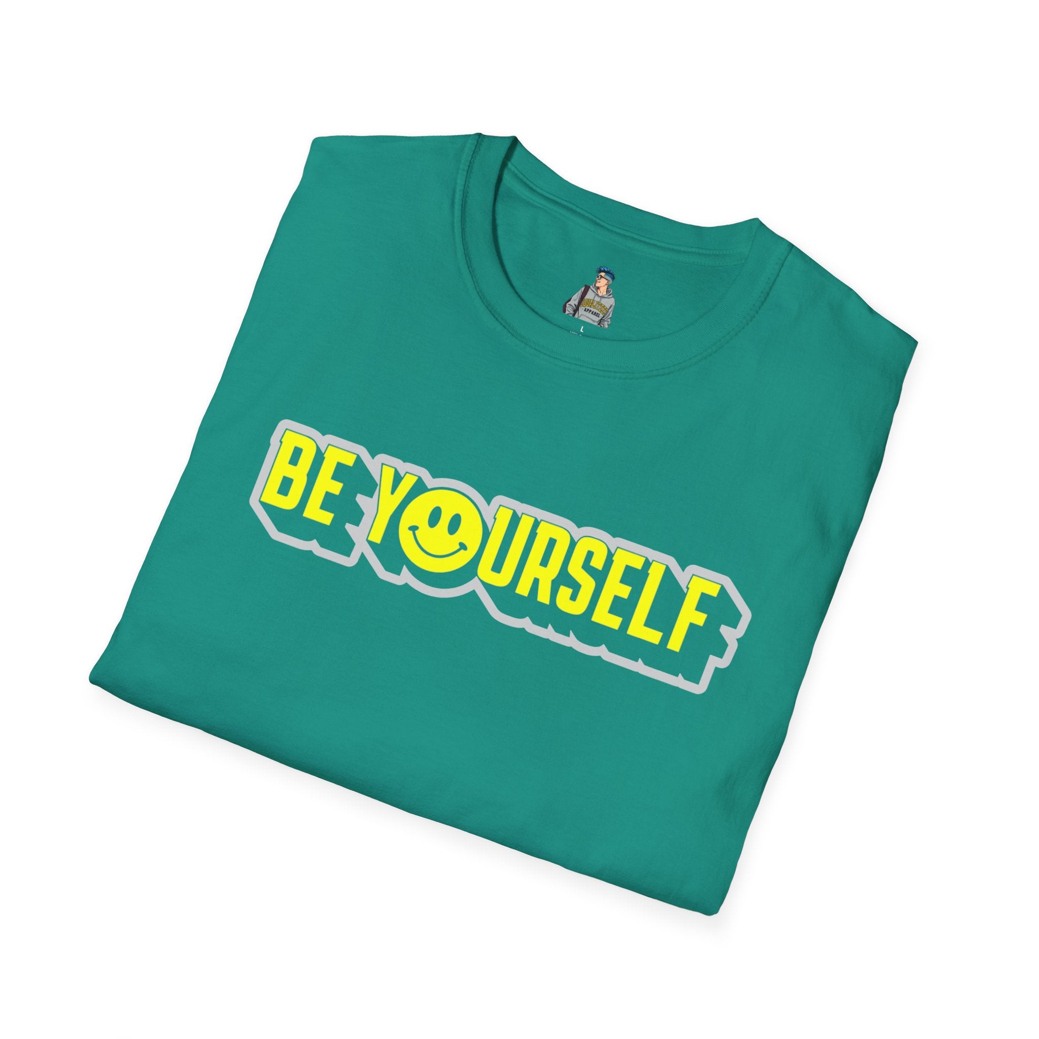 Be Yourself Smiley Unisex Softstyle T-Shirt