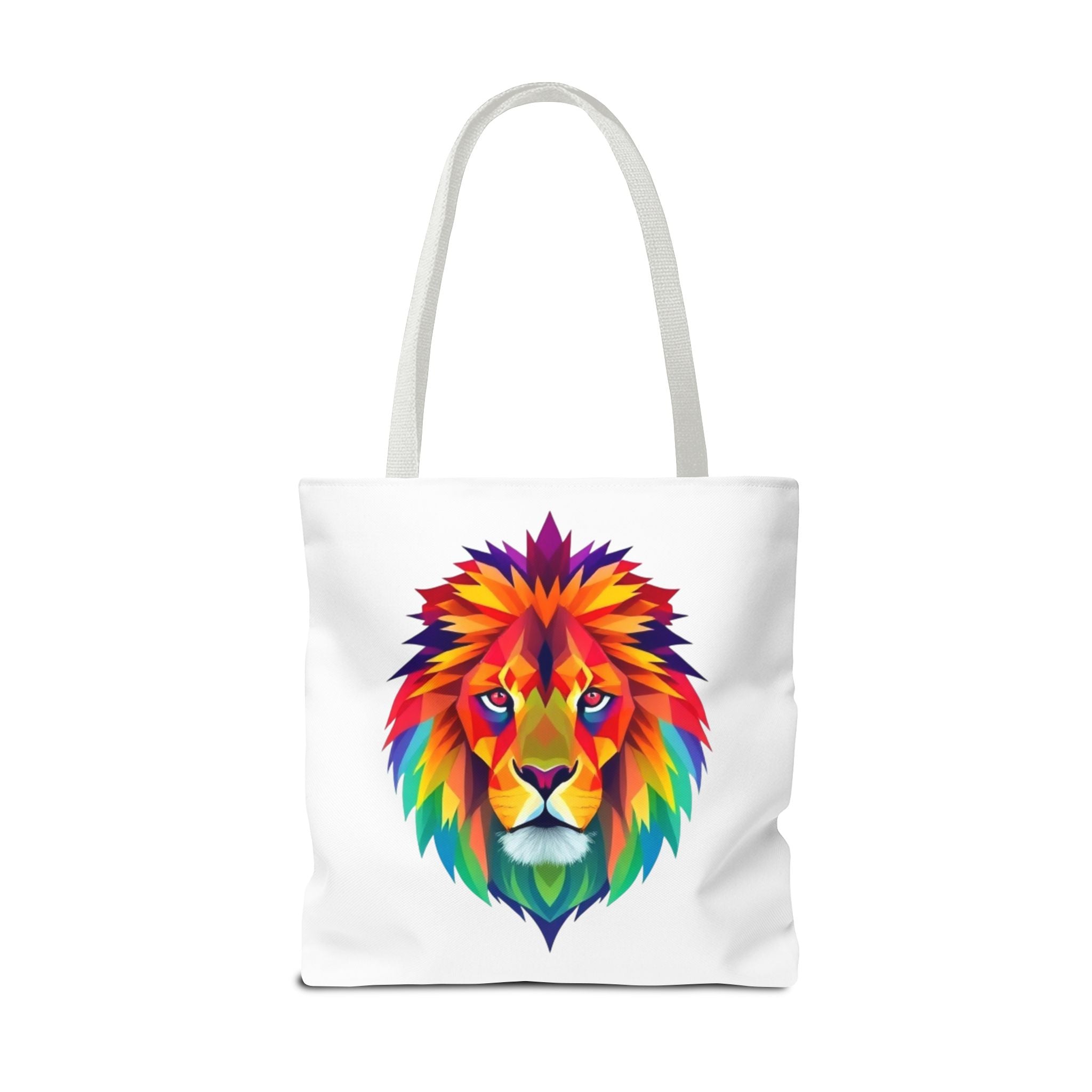 Colorful Fractal Lion Design - Tote Bag