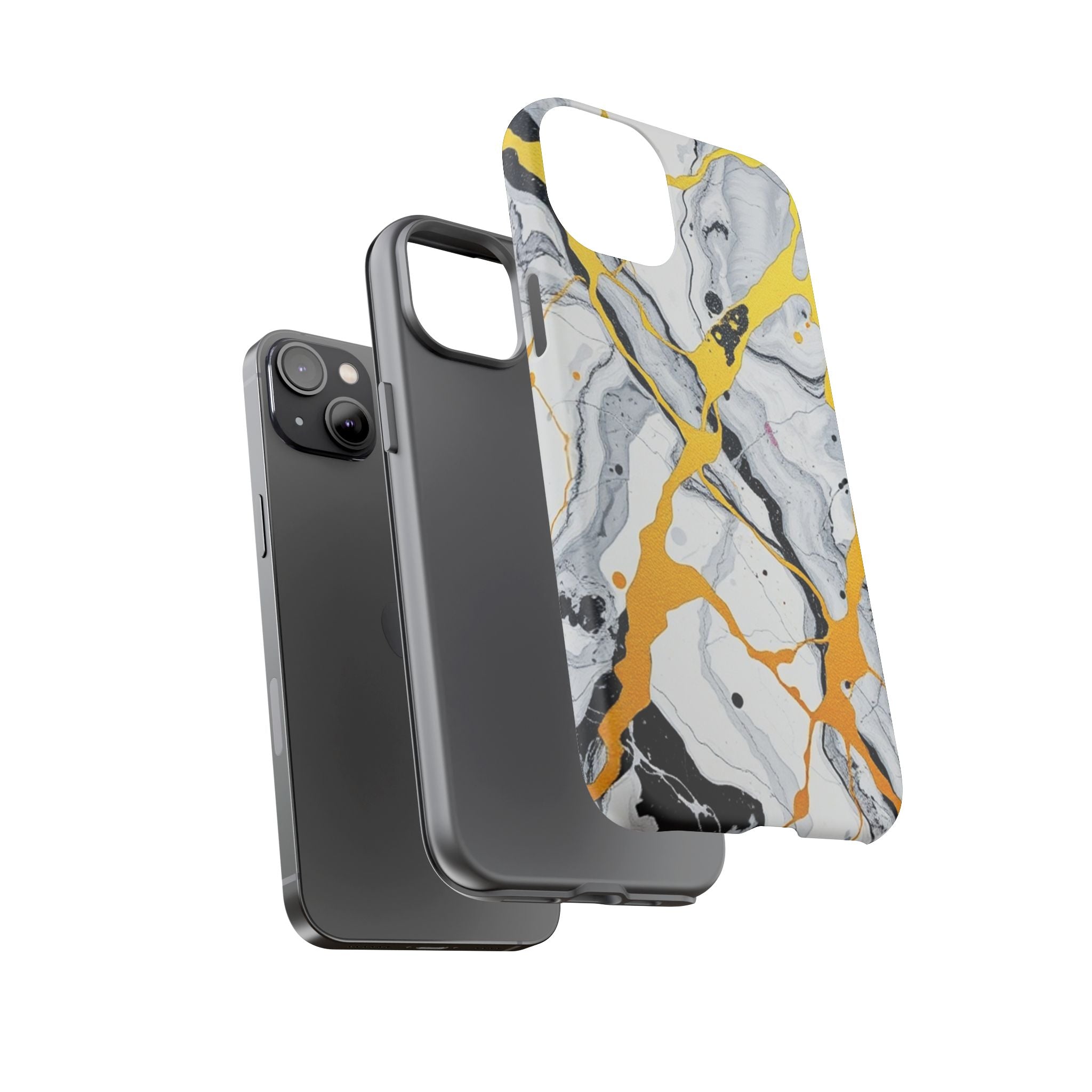 Beautiful Marble and Gold Design Tough Cases For Android & iPhone