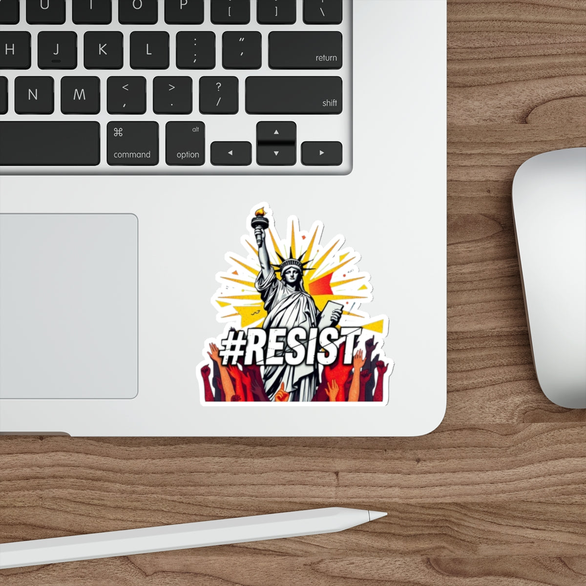 Die-Cut Stickers - #RESIST with the Statue of Liberty