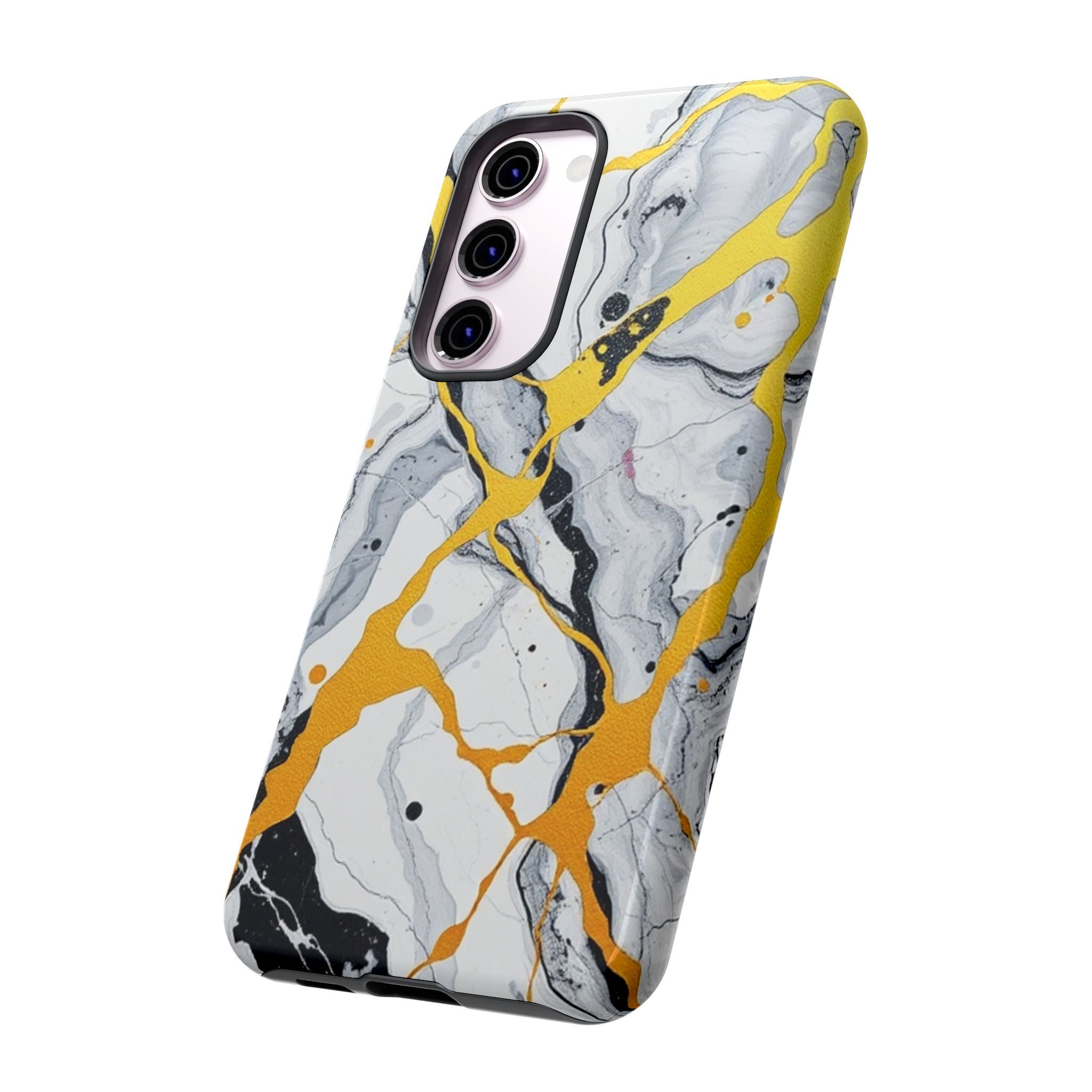 Beautiful Marble and Gold Design Tough Cases For Android & iPhone