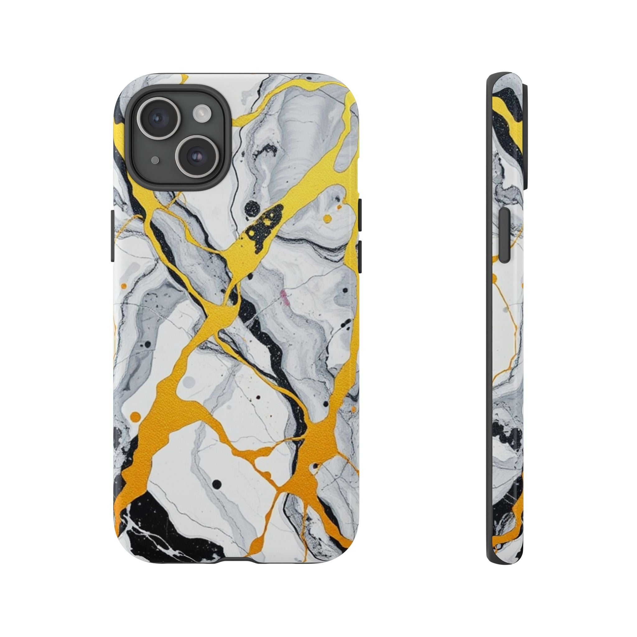 Beautiful Marble and Gold Design Tough Cases For Android & iPhone
