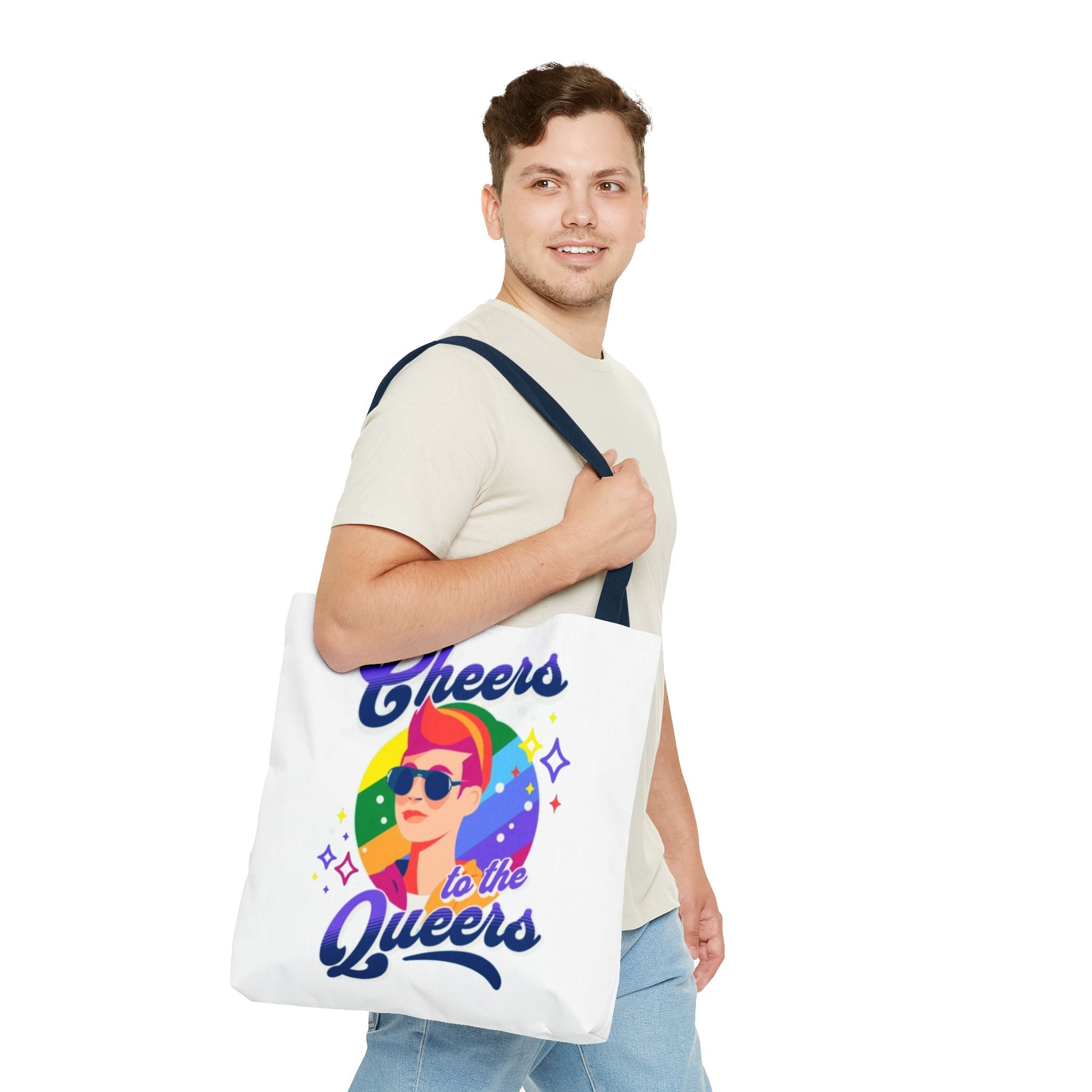Cheers to the Queers Design LGBTQIA+ themed Tote bag