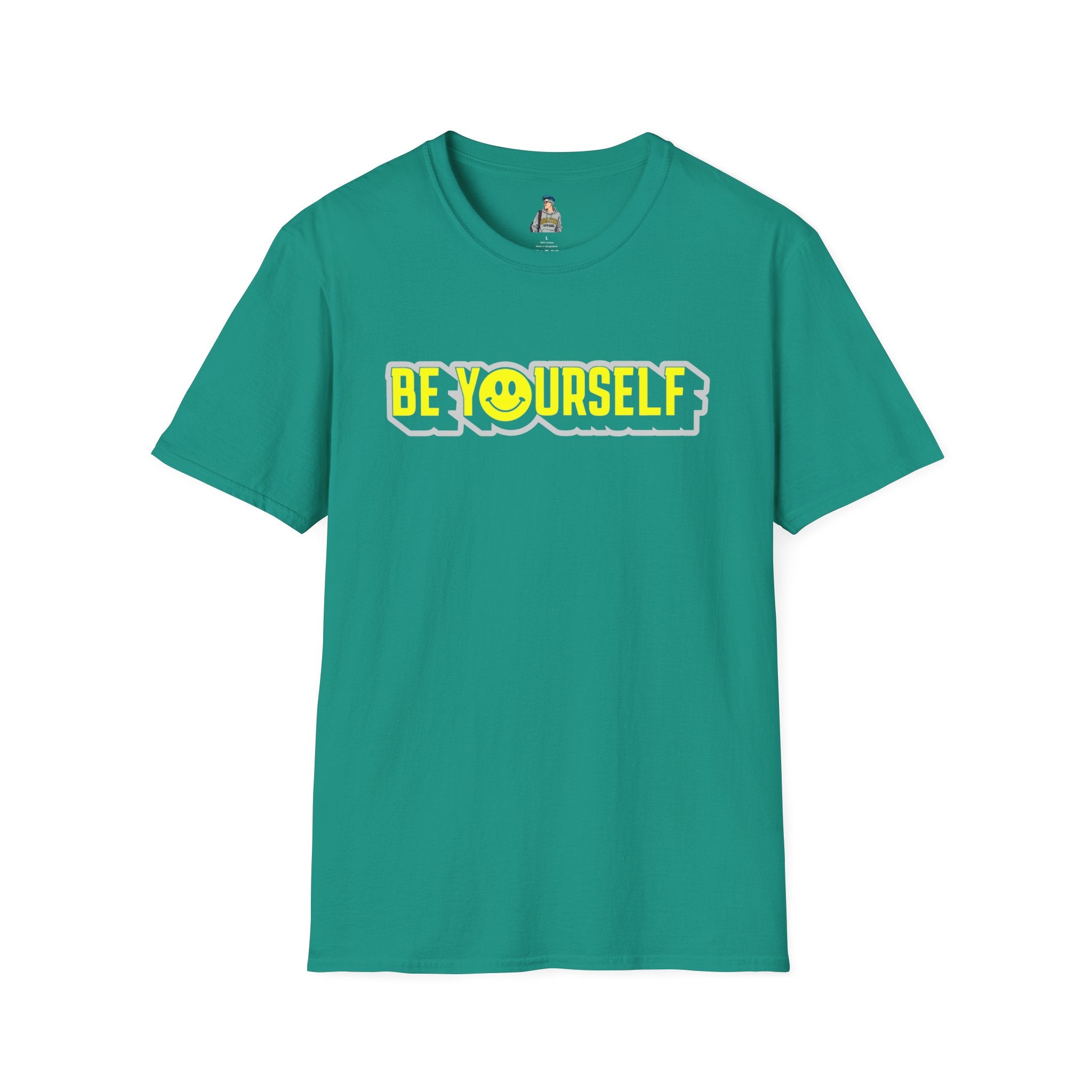 Be Yourself Smiley Unisex Softstyle T-Shirt