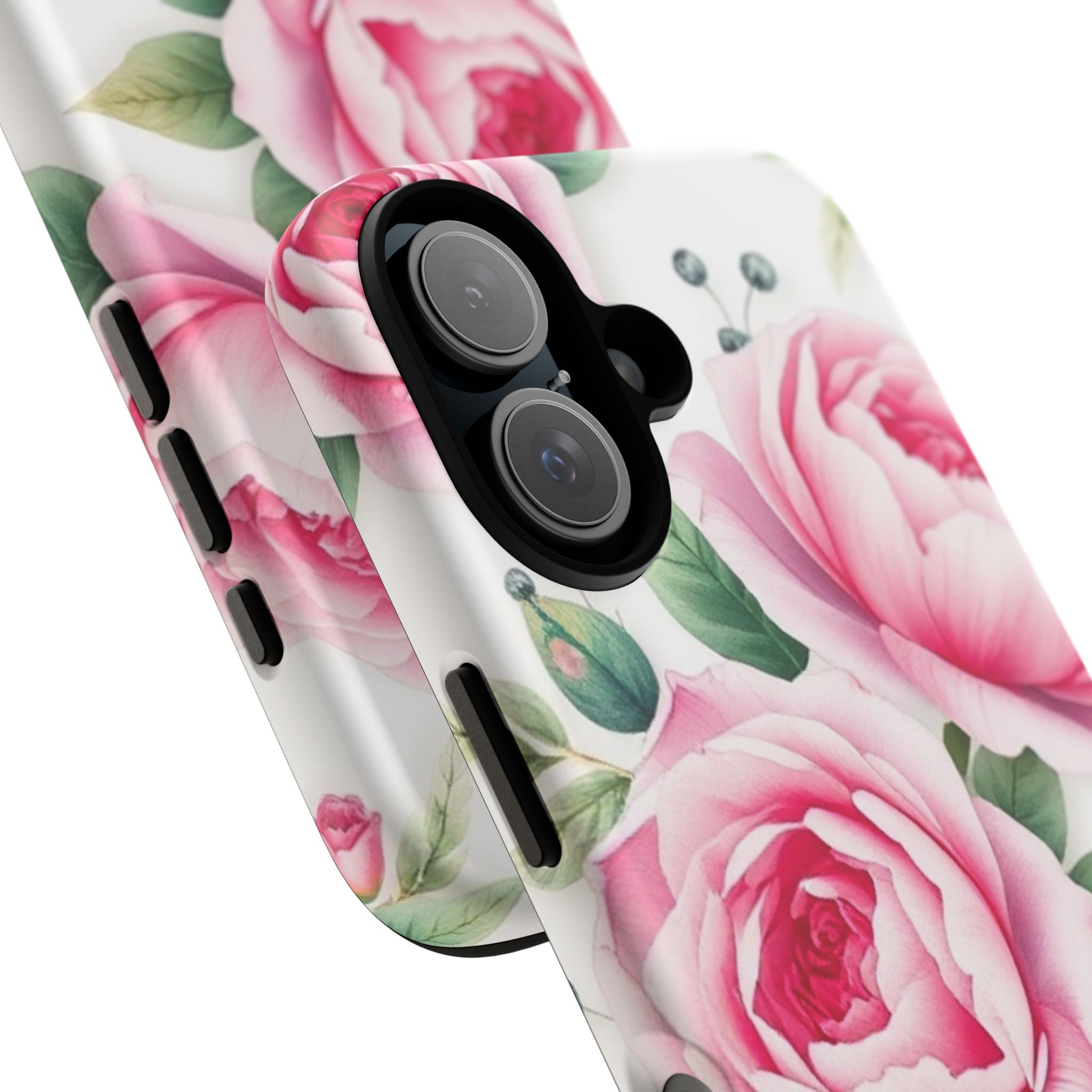 Android OR iPhone Compatible Cases - Pink Flower Design - Unique Tough Cases