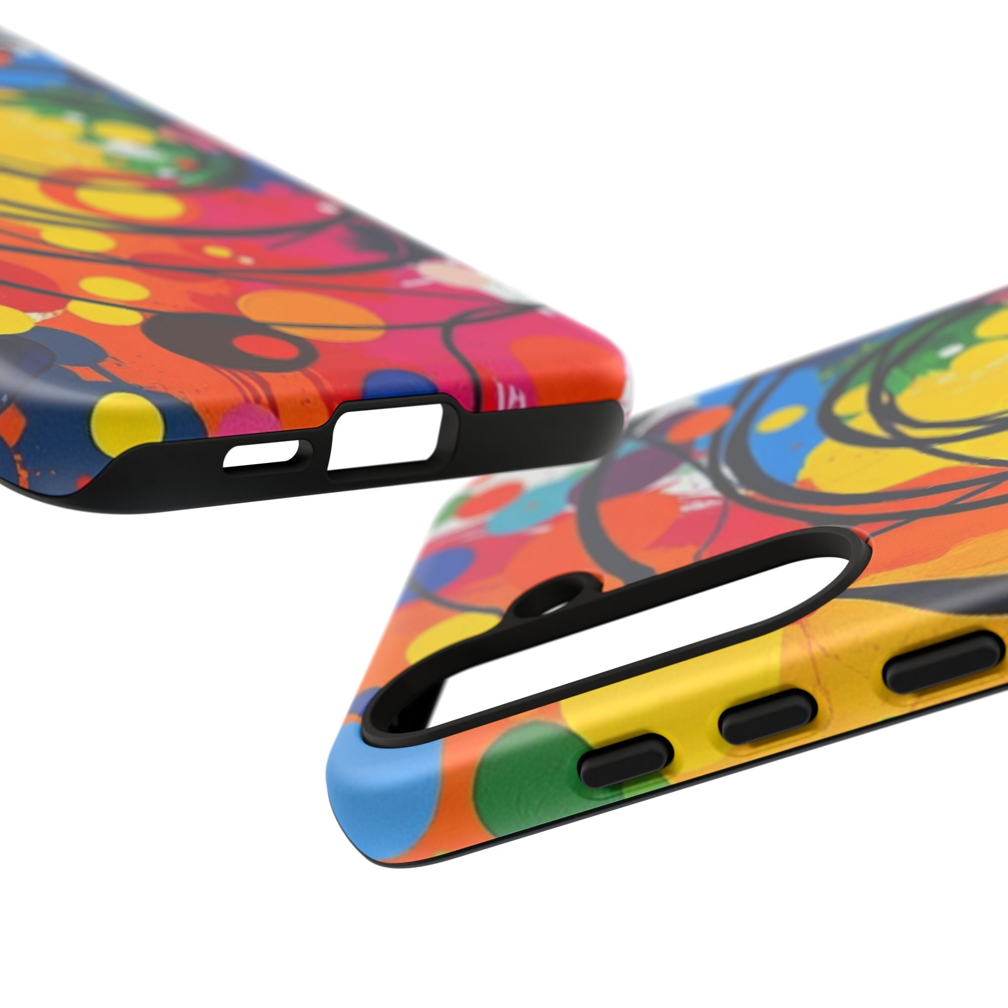Colorful Abstract Rainbow Swirl Art Tough Case For Android & iPhone