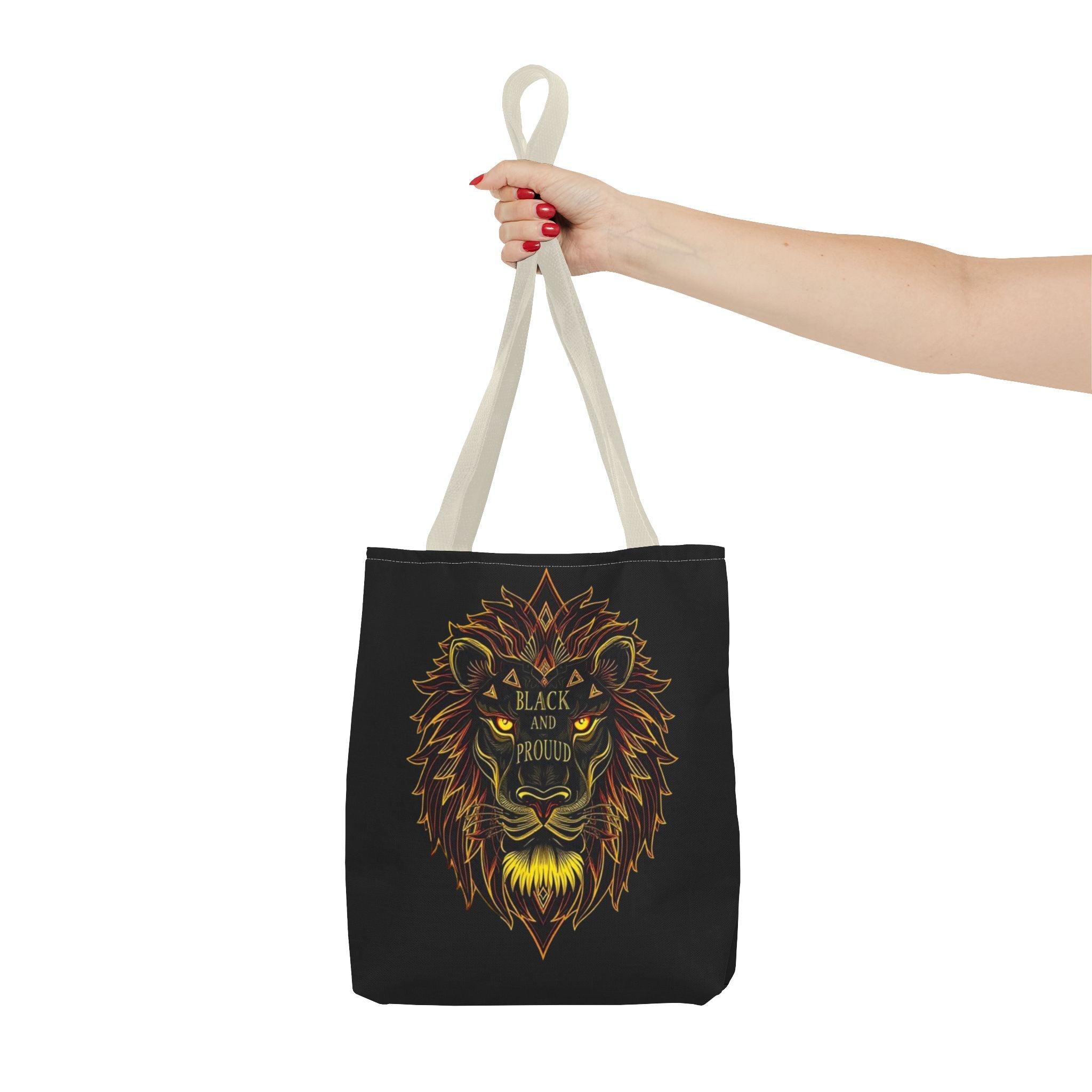 Black and Proud Lion Tote Bag