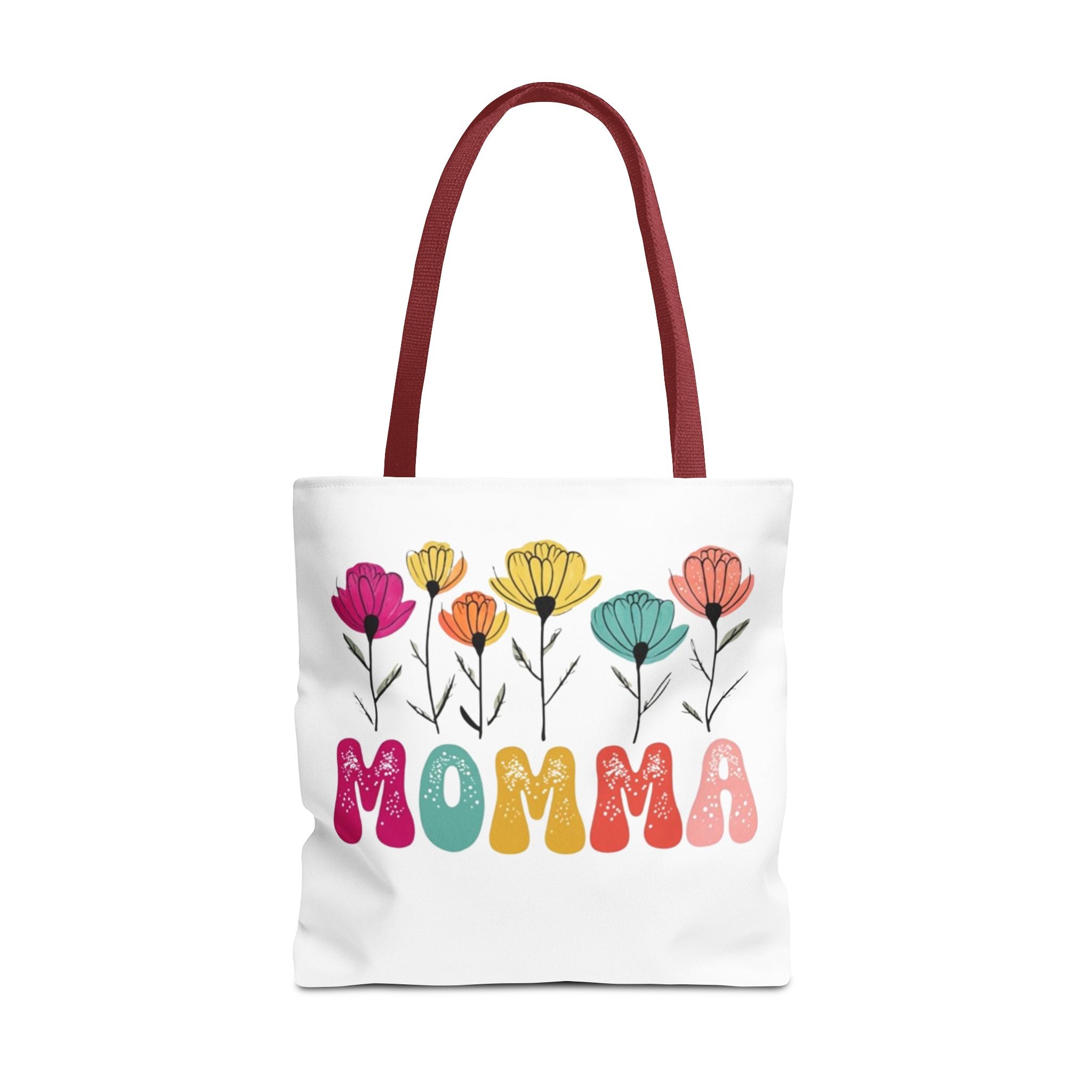 Colorful Floral 'Momma' Tote Bag - Perfect for Mother's Day and Everyday Use