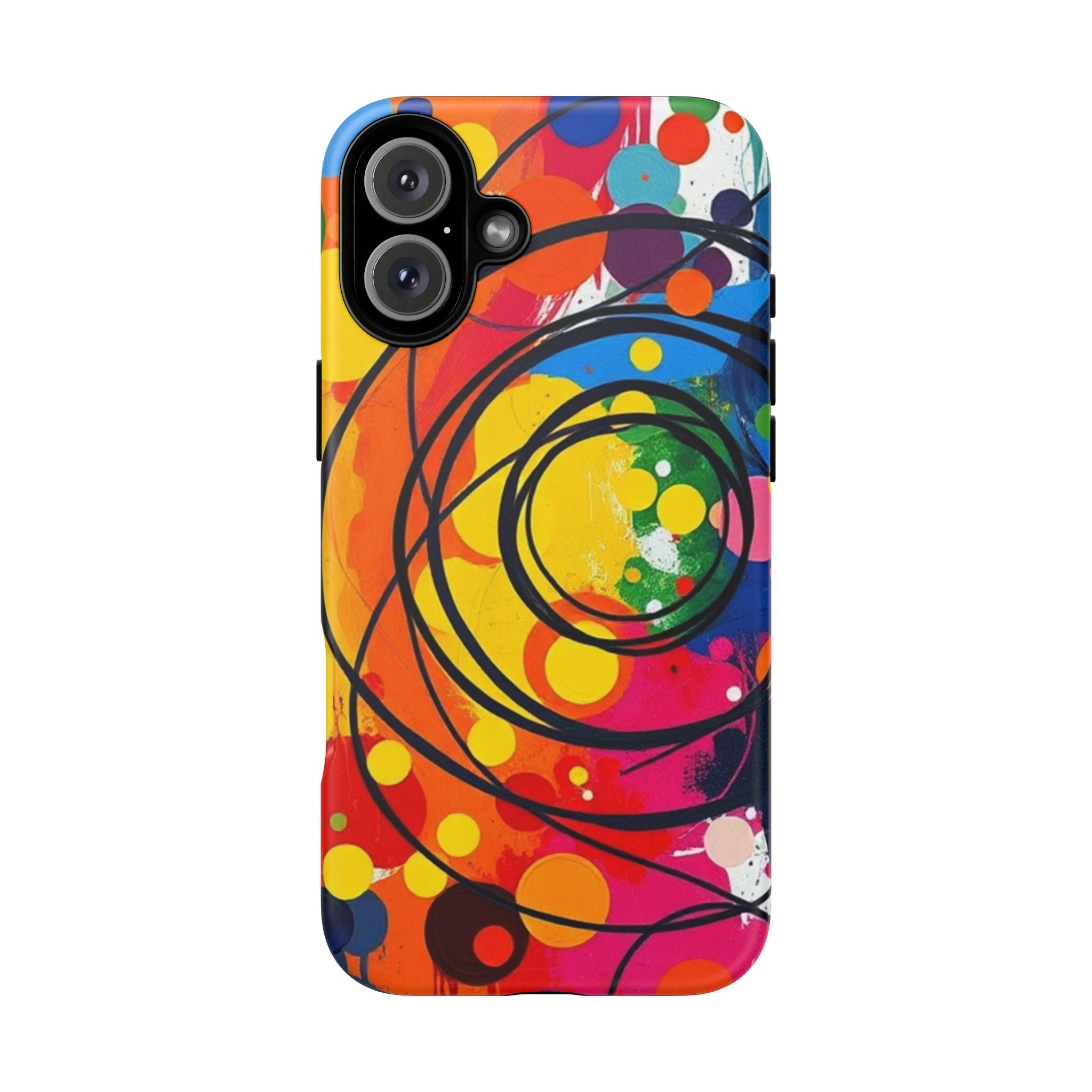 Colorful Abstract Rainbow Swirl Art Tough Case For Android & iPhone