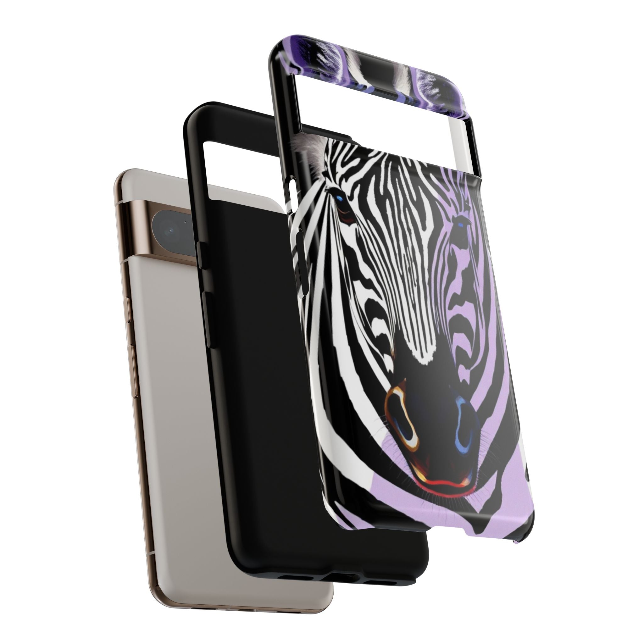 Android OR iPhone Compatible Cases - Zebra Design - Unique Tough Cases