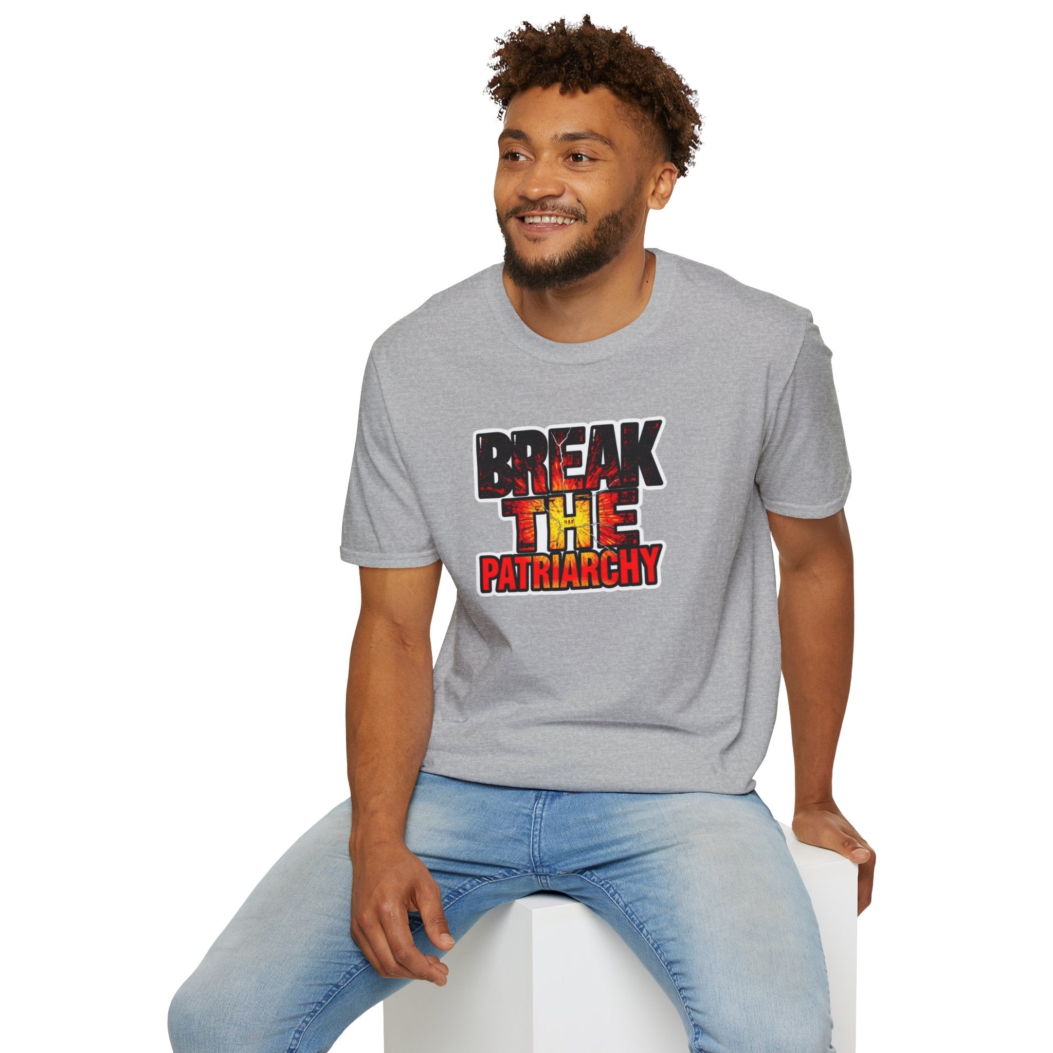 Break the Patriarchy Unisex Softstyle T-Shirt - Empowerment Wear for Social Change