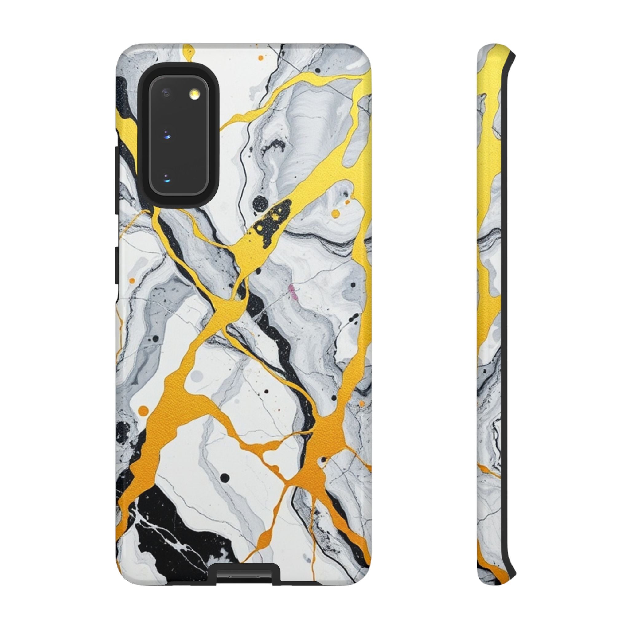 Beautiful Marble and Gold Design Tough Cases For Android & iPhone