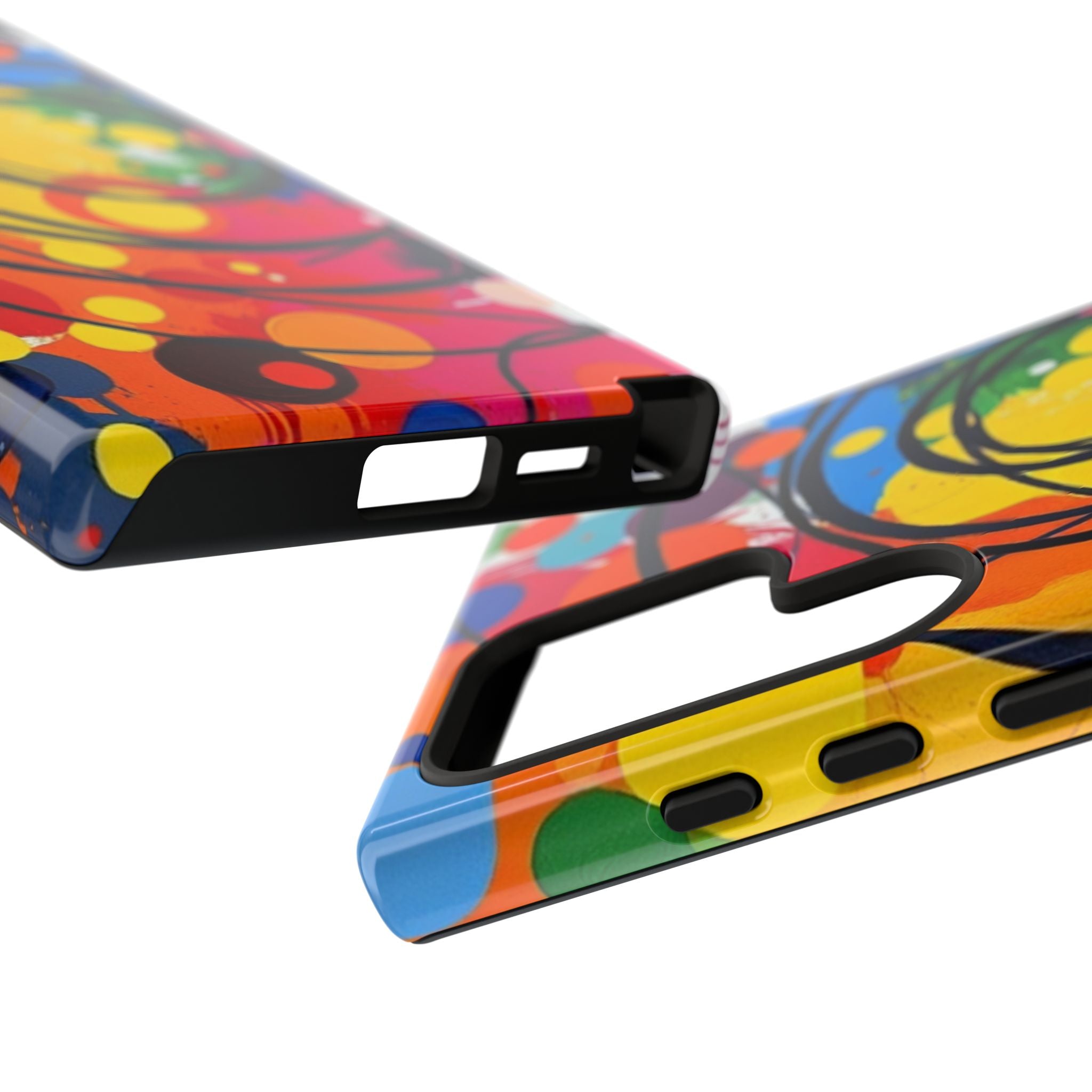 Colorful Abstract Rainbow Swirl Art Tough Case For Android & iPhone