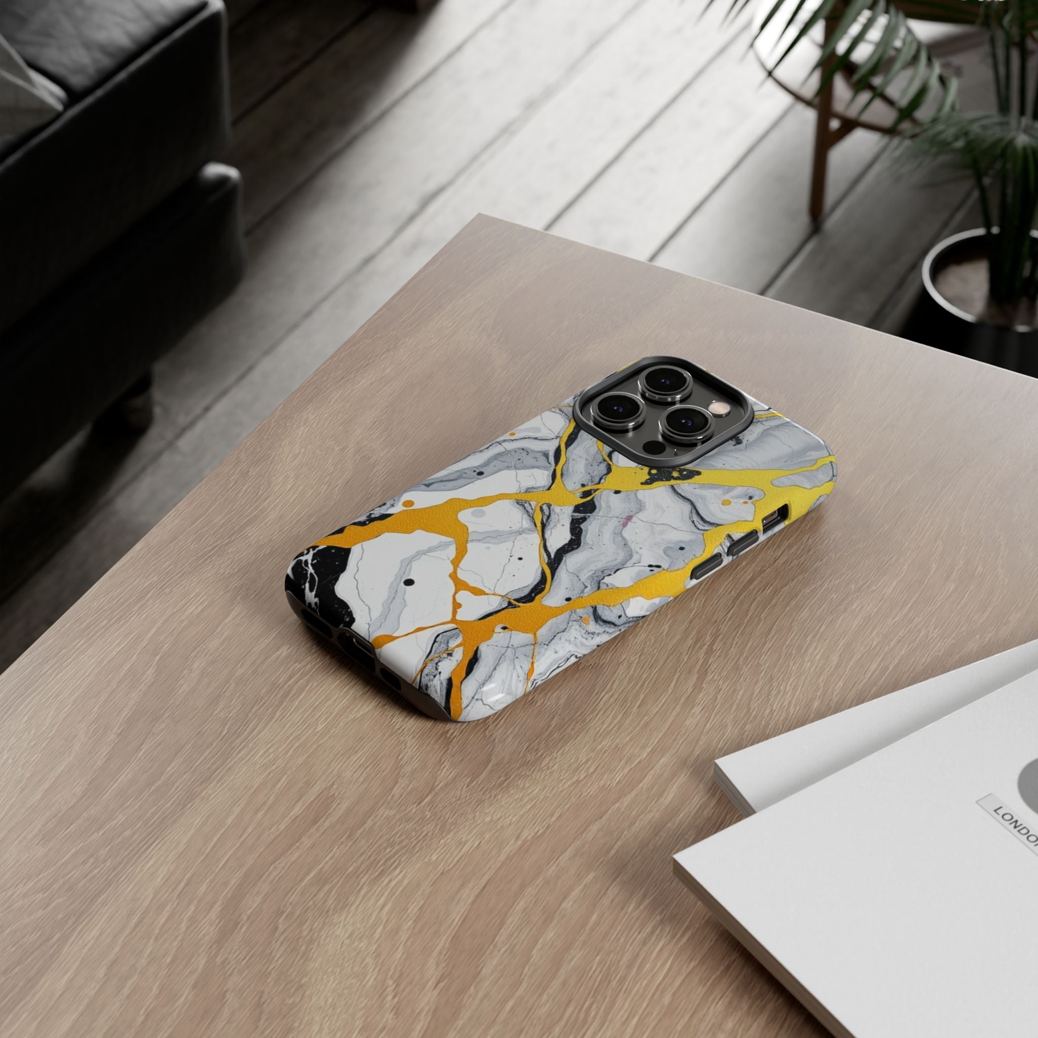 Beautiful Marble and Gold Design Tough Cases For Android & iPhone