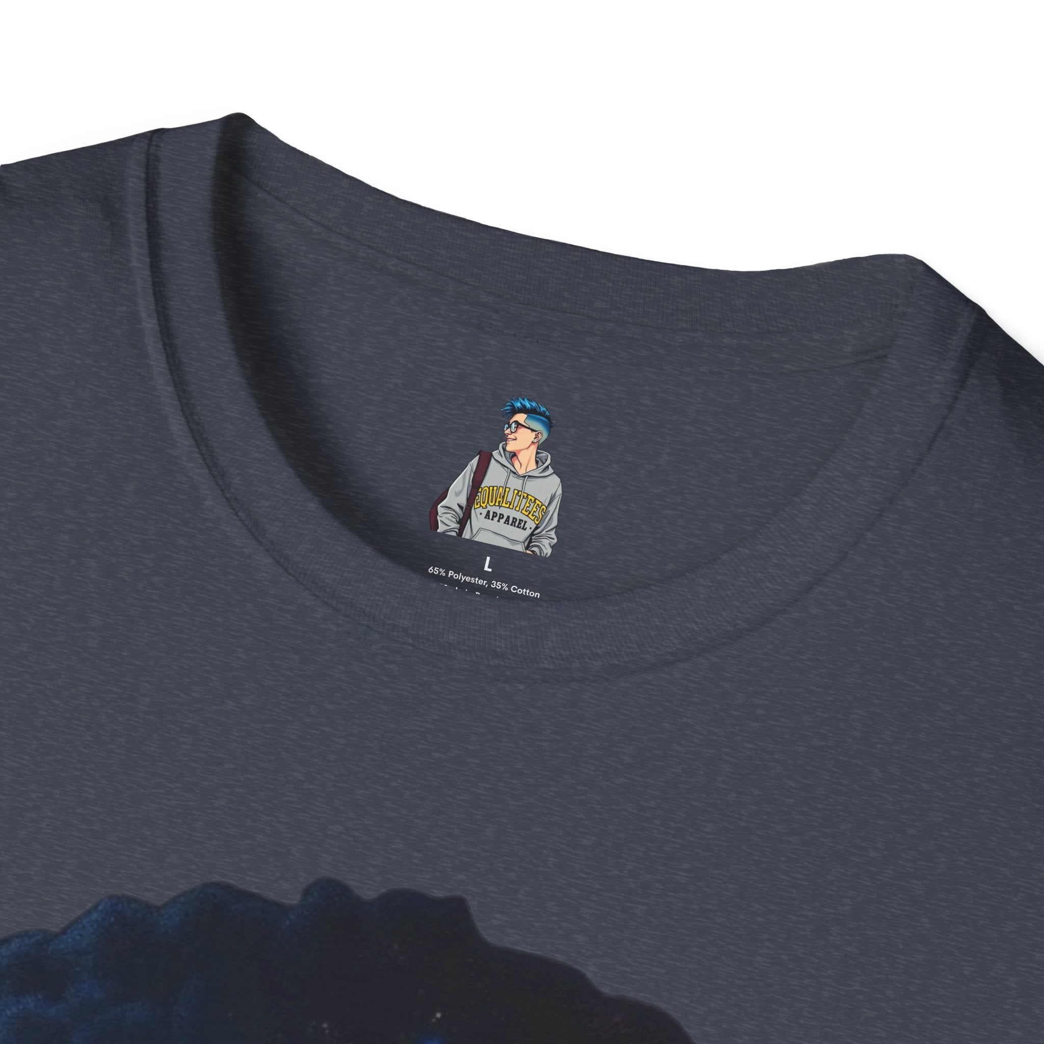 Black Universe Female Silhouette Unisex Softstyle T-Shirt - Celebrate Black Culture