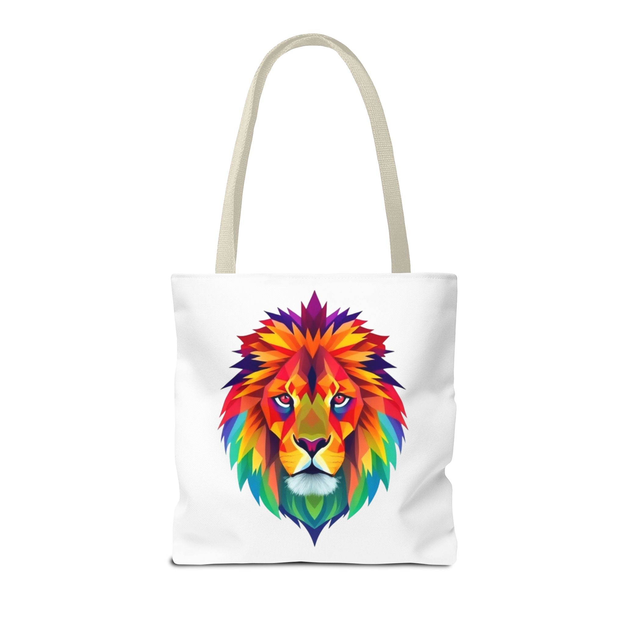 Colorful Fractal Lion Design - Tote Bag