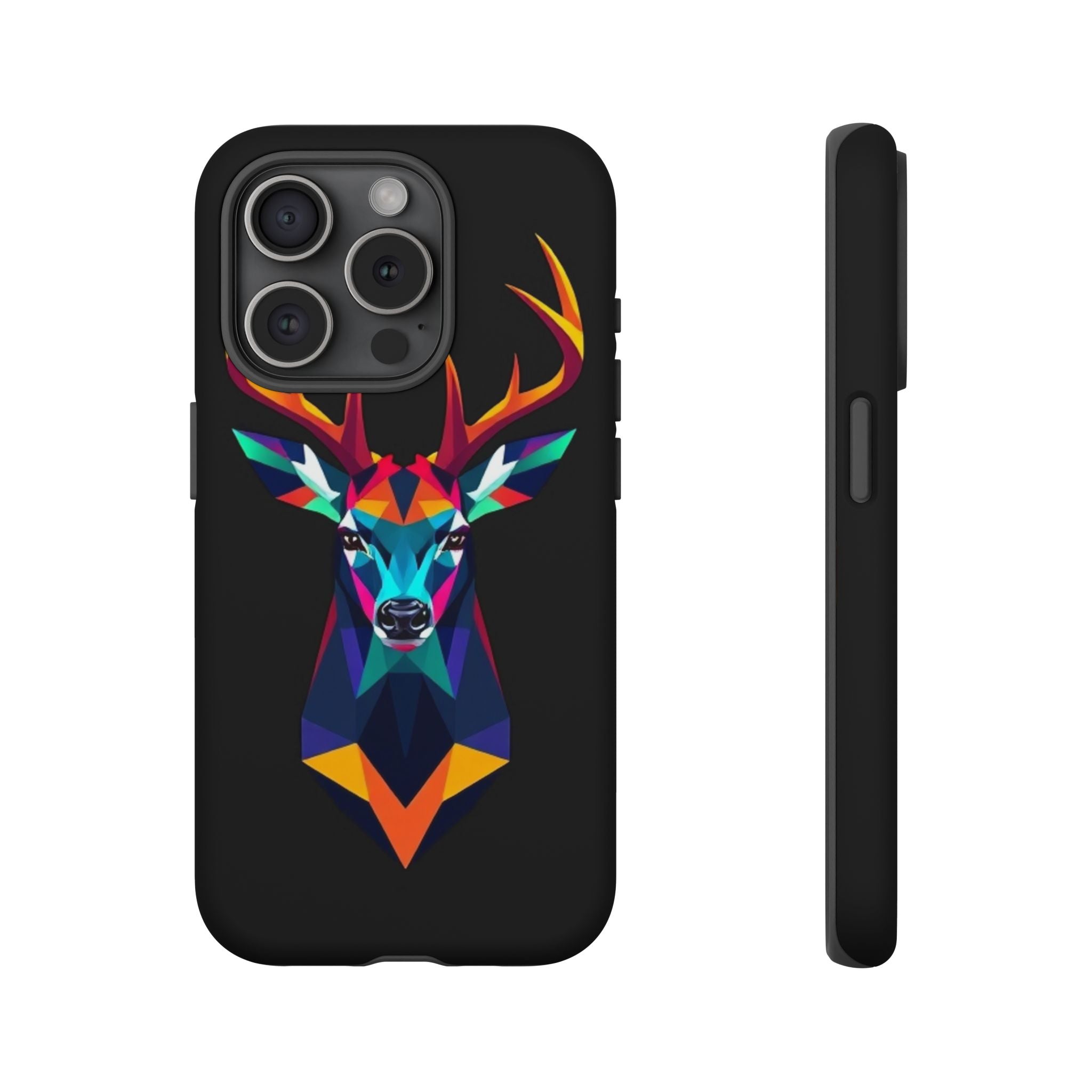 Colorful Fractal Deer Art Design Tough Case For Android & iPhone