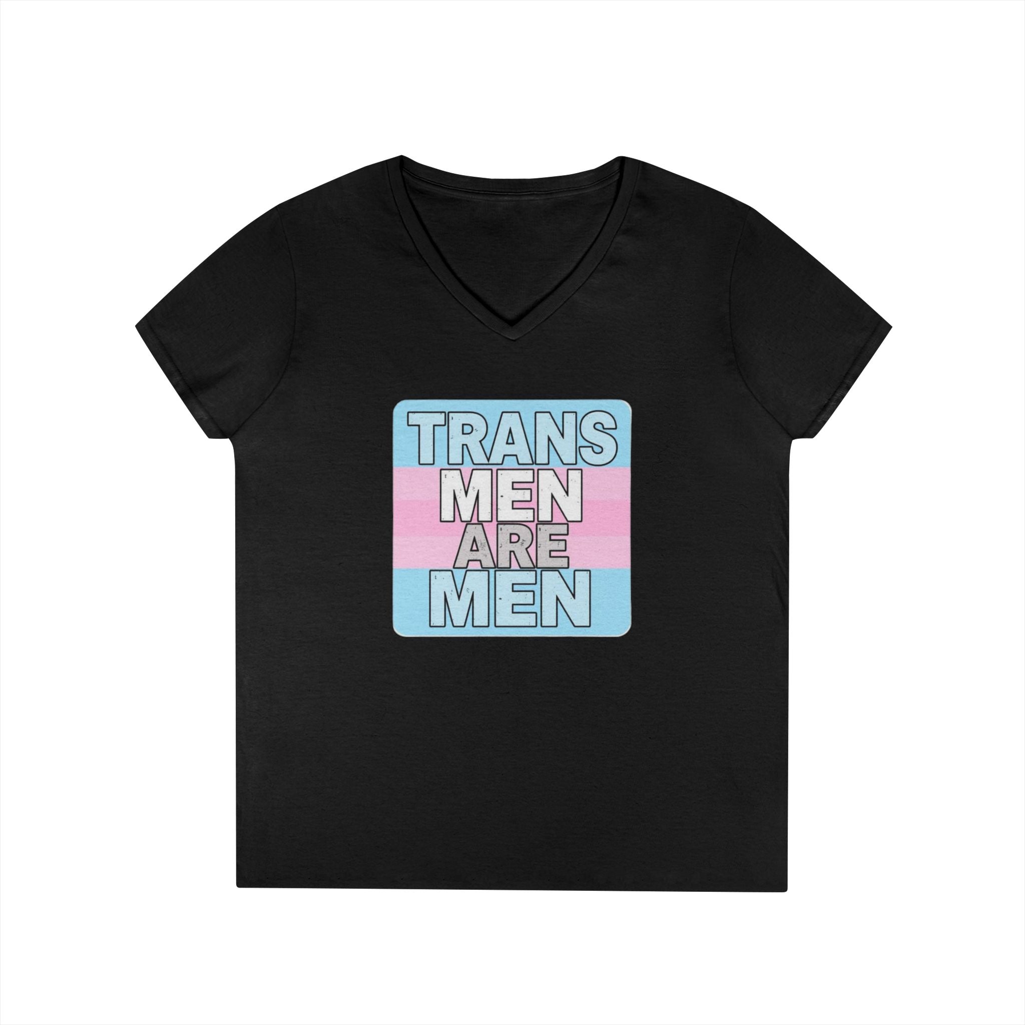 Transgender Pride V-Neck T-Shirt - Empowering Message for Inclusivity