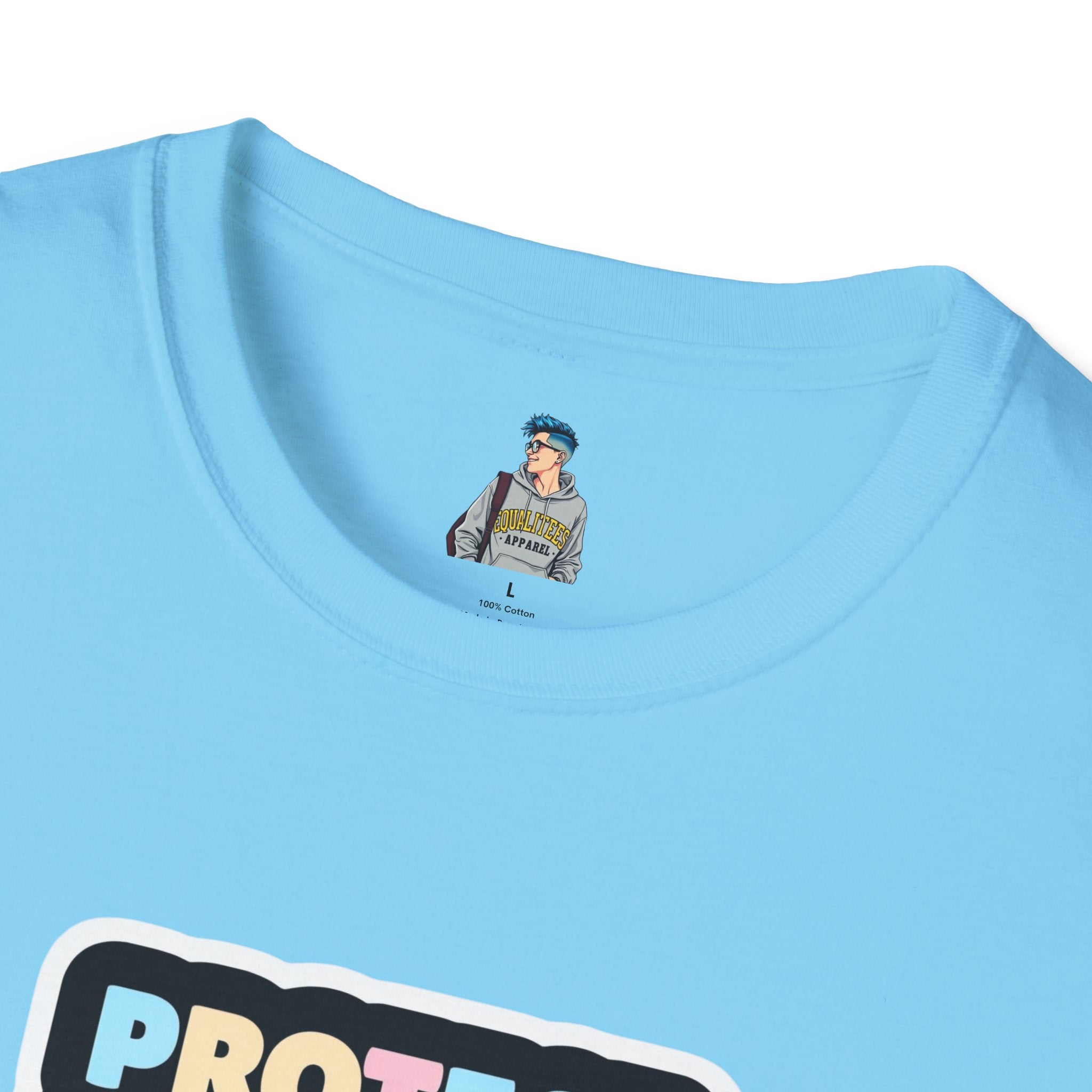 "Protect Trans Kids" Unisex Softstyle T-Shirt - Empowerment & Pride Apparel