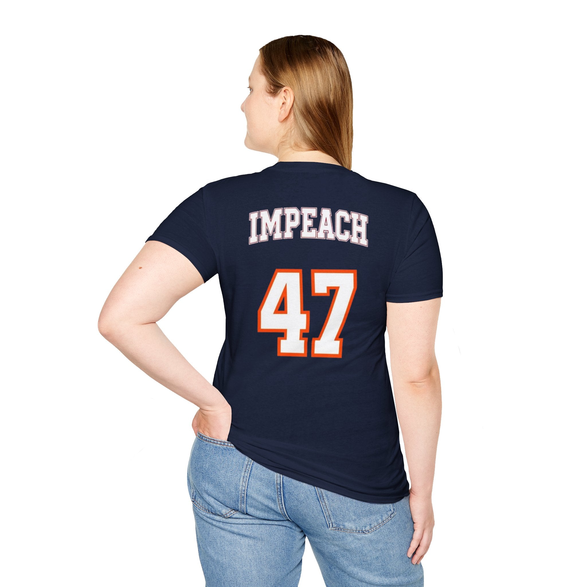 American Patriots Unisex Softstyle T-Shirt - Impeach 47 Graphic Tee