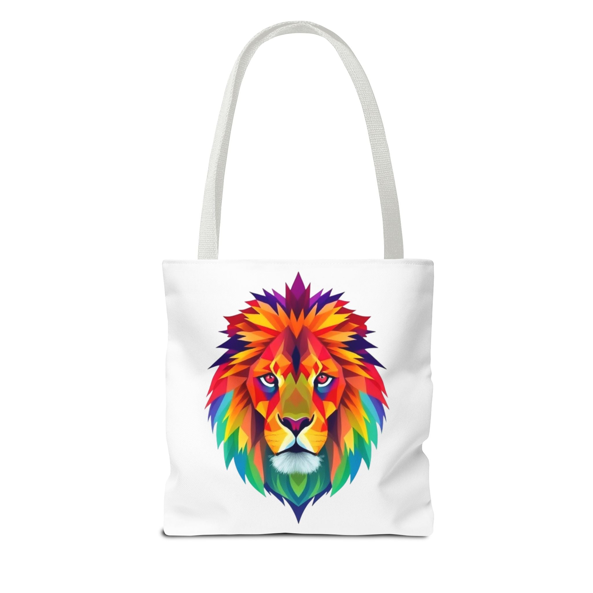 Colorful Fractal Lion Design - Tote Bag