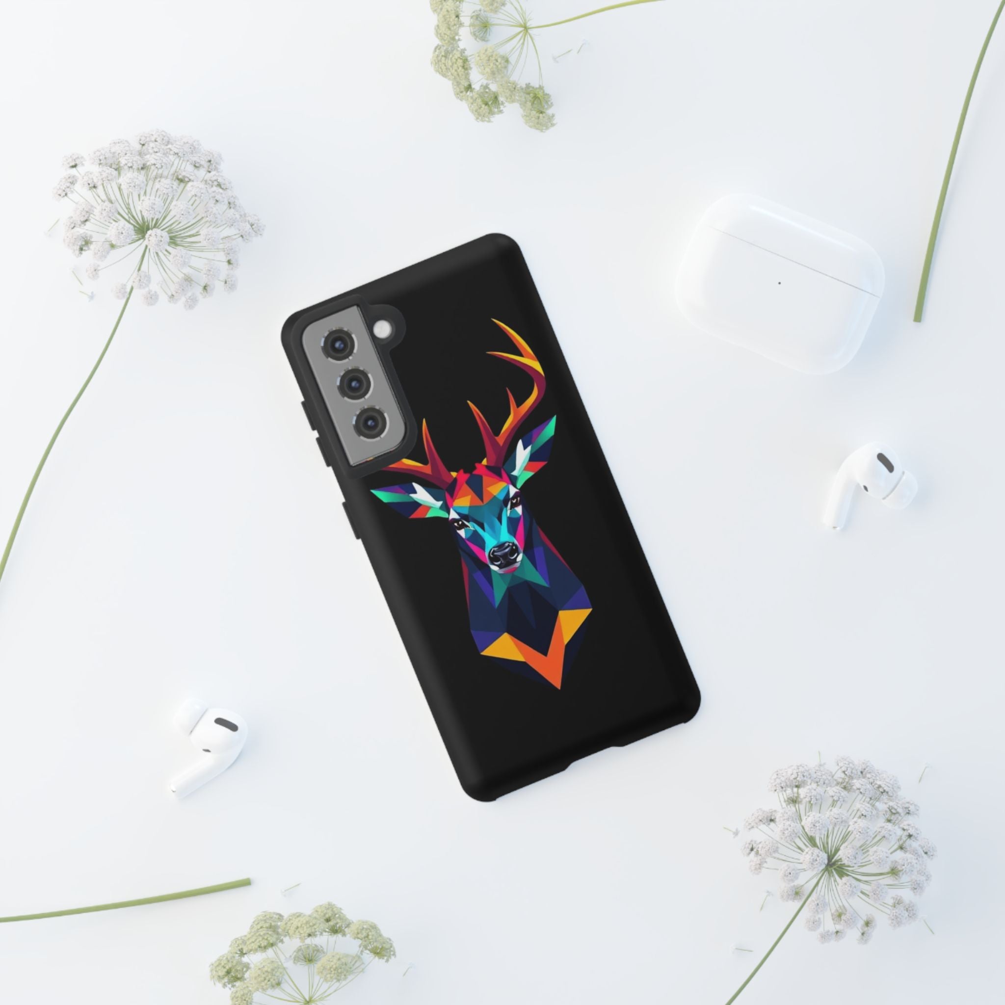 Colorful Fractal Deer Art Design Tough Case For Android & iPhone