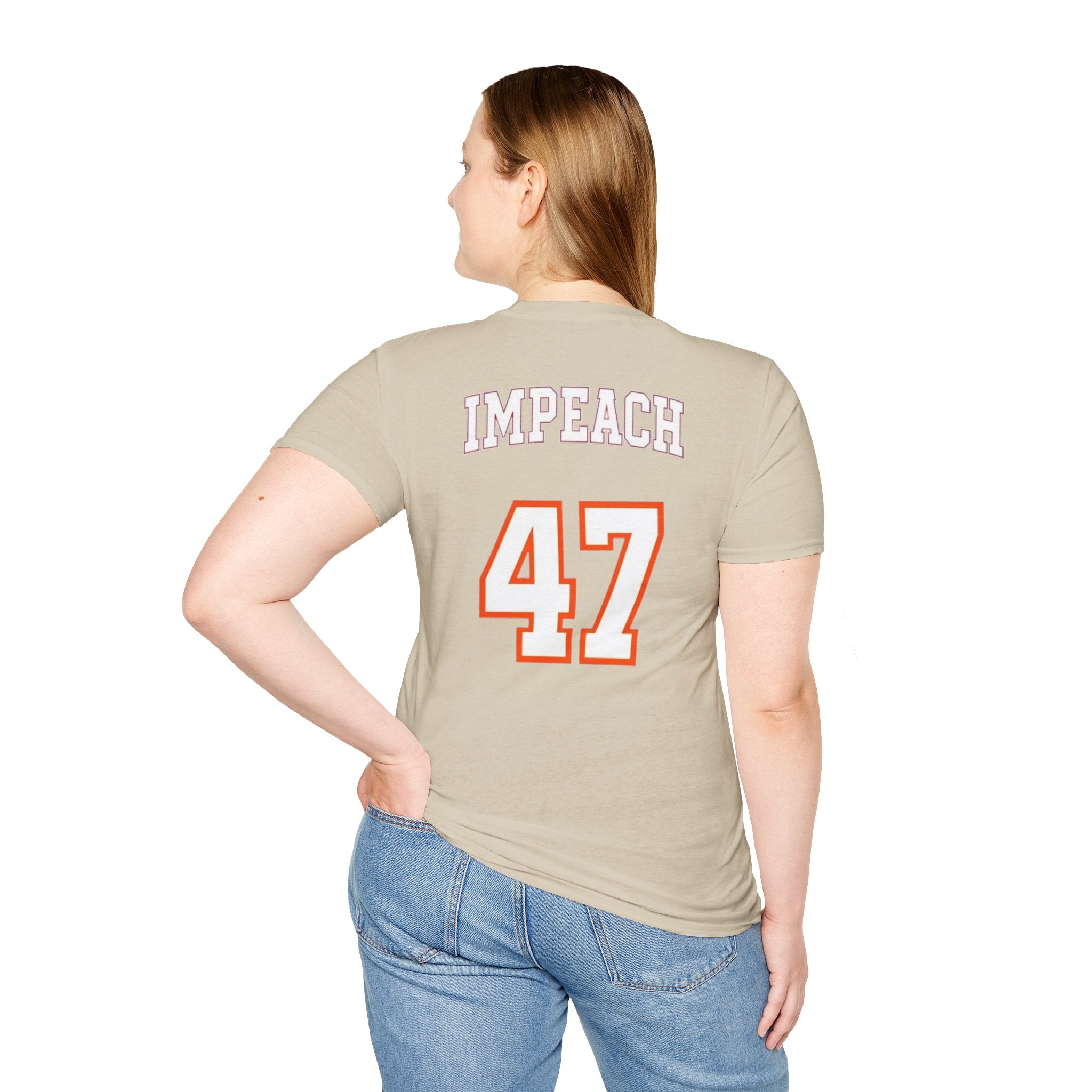 American Patriots Unisex Softstyle T-Shirt - Impeach 47 Graphic Tee