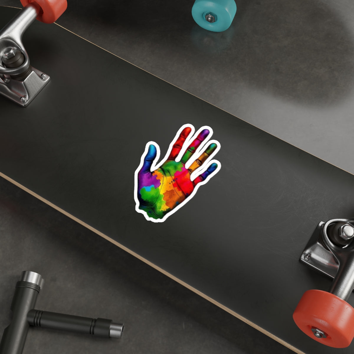 Die-Cut Stickers - Rainbow Handprint