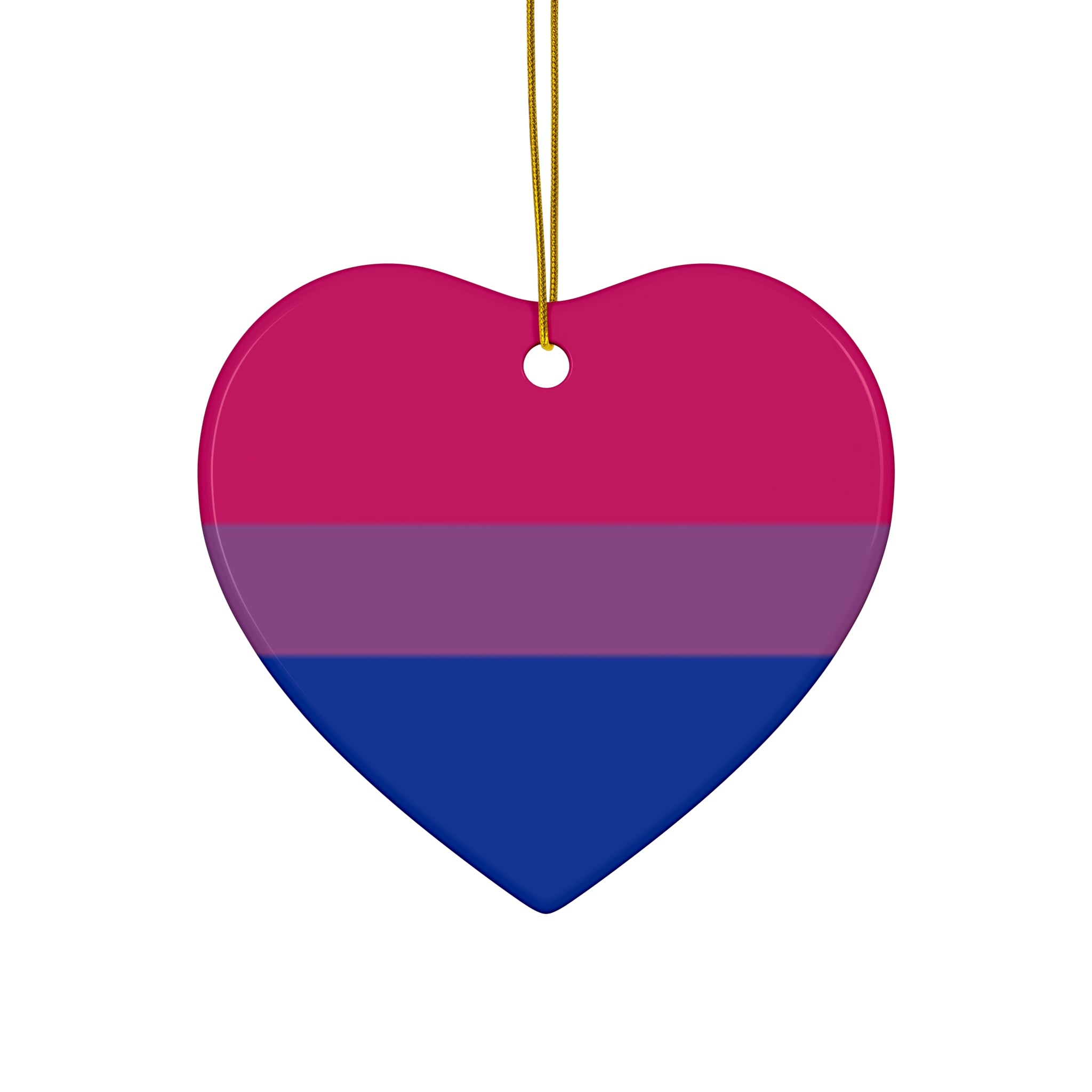 Bisexual Pride Ceramic Ornament - Celebrate Love & Diversity