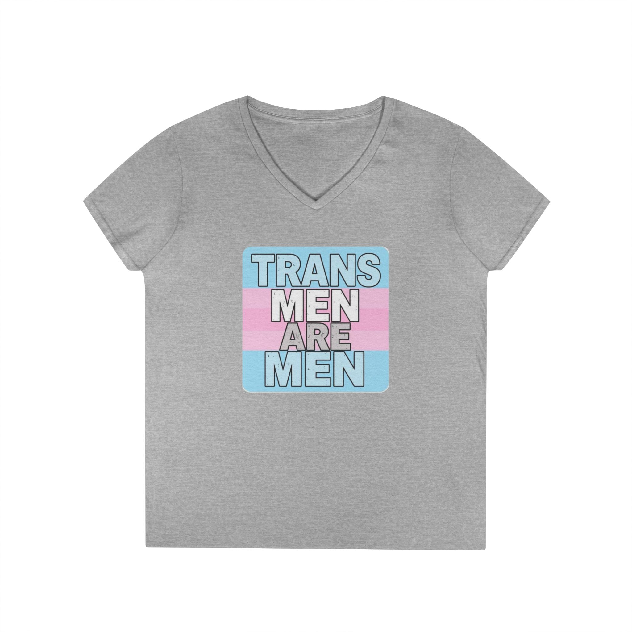 Transgender Pride V-Neck T-Shirt - Empowering Message for Inclusivity