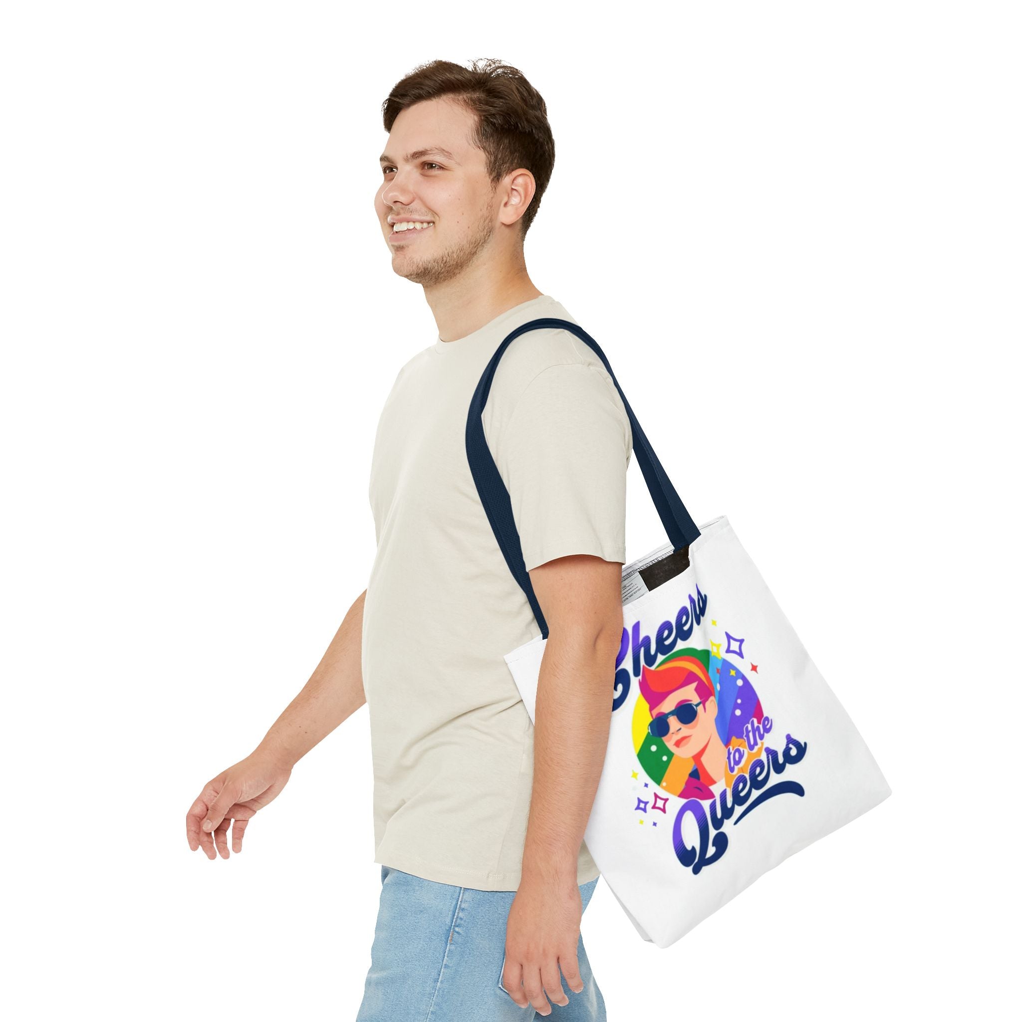 Cheers to the Queers Design LGBTQIA+ themed Tote bag