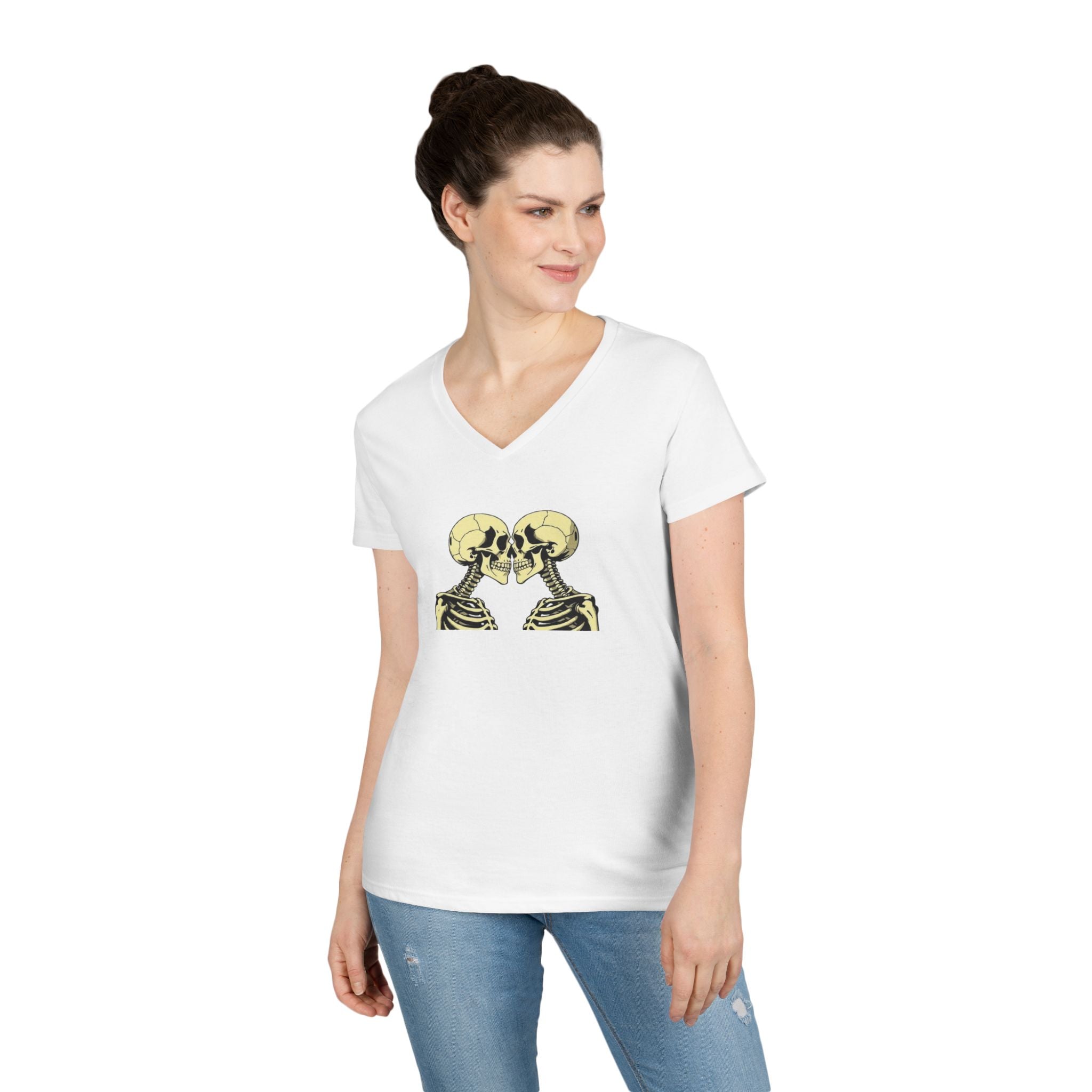 Love is Deeper than Skin Ladies' V-Neck T-Shirt
