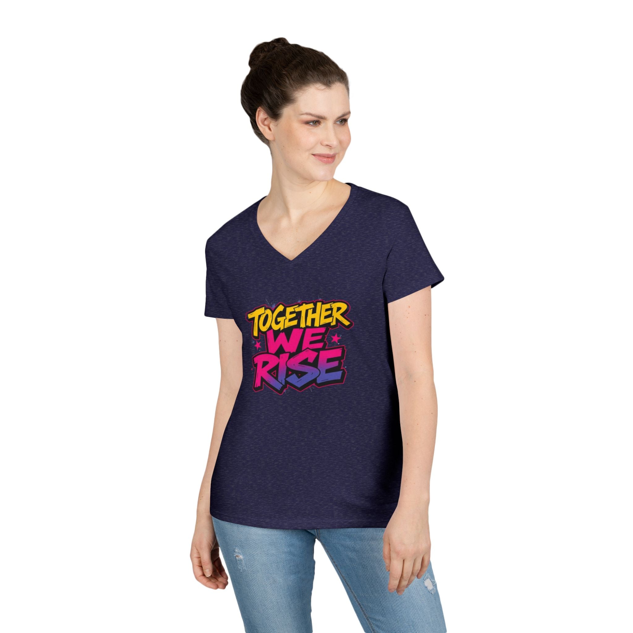 Empowerment Ladies' V-Neck T-Shirt - Together We Rise