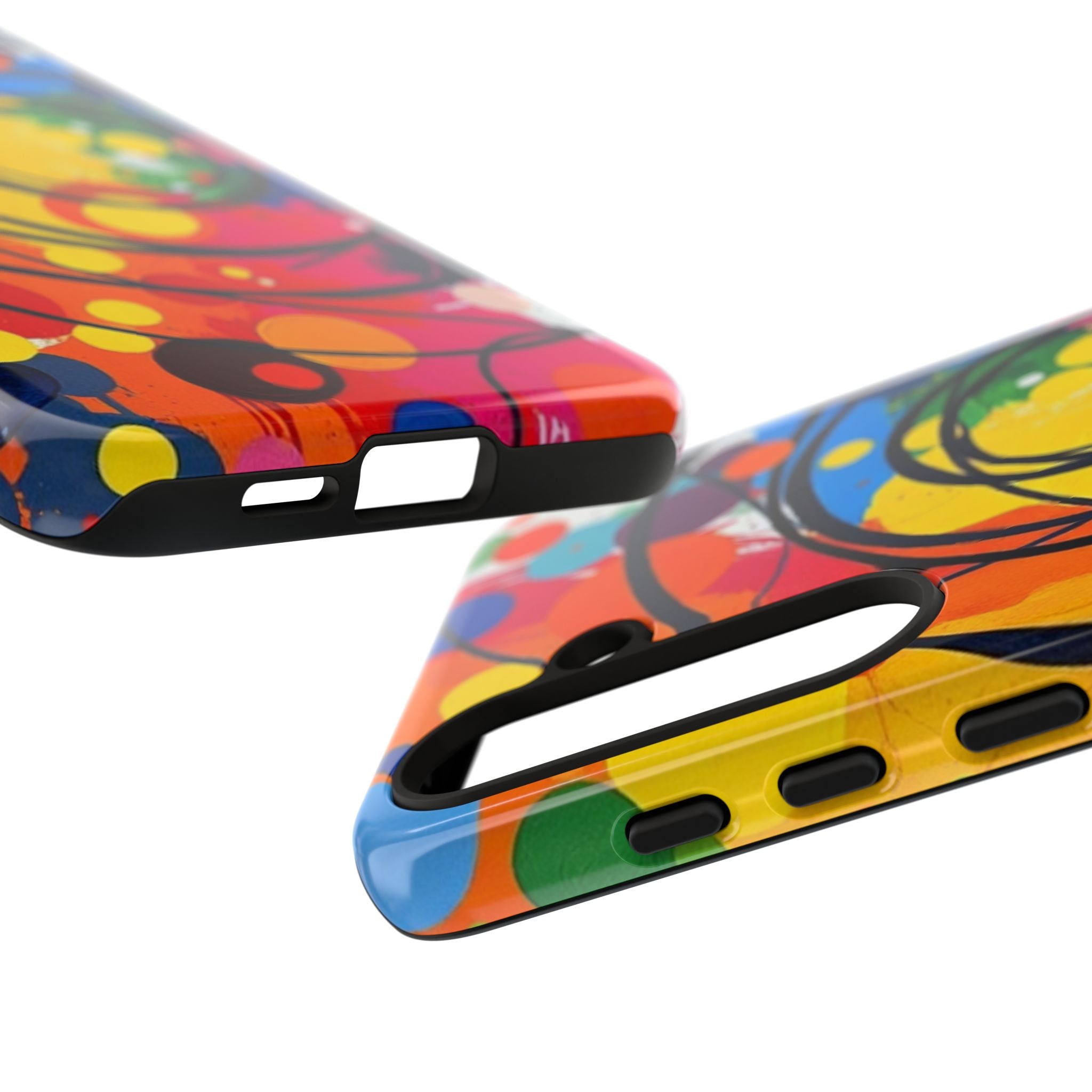 Colorful Abstract Rainbow Swirl Art Tough Case For Android & iPhone
