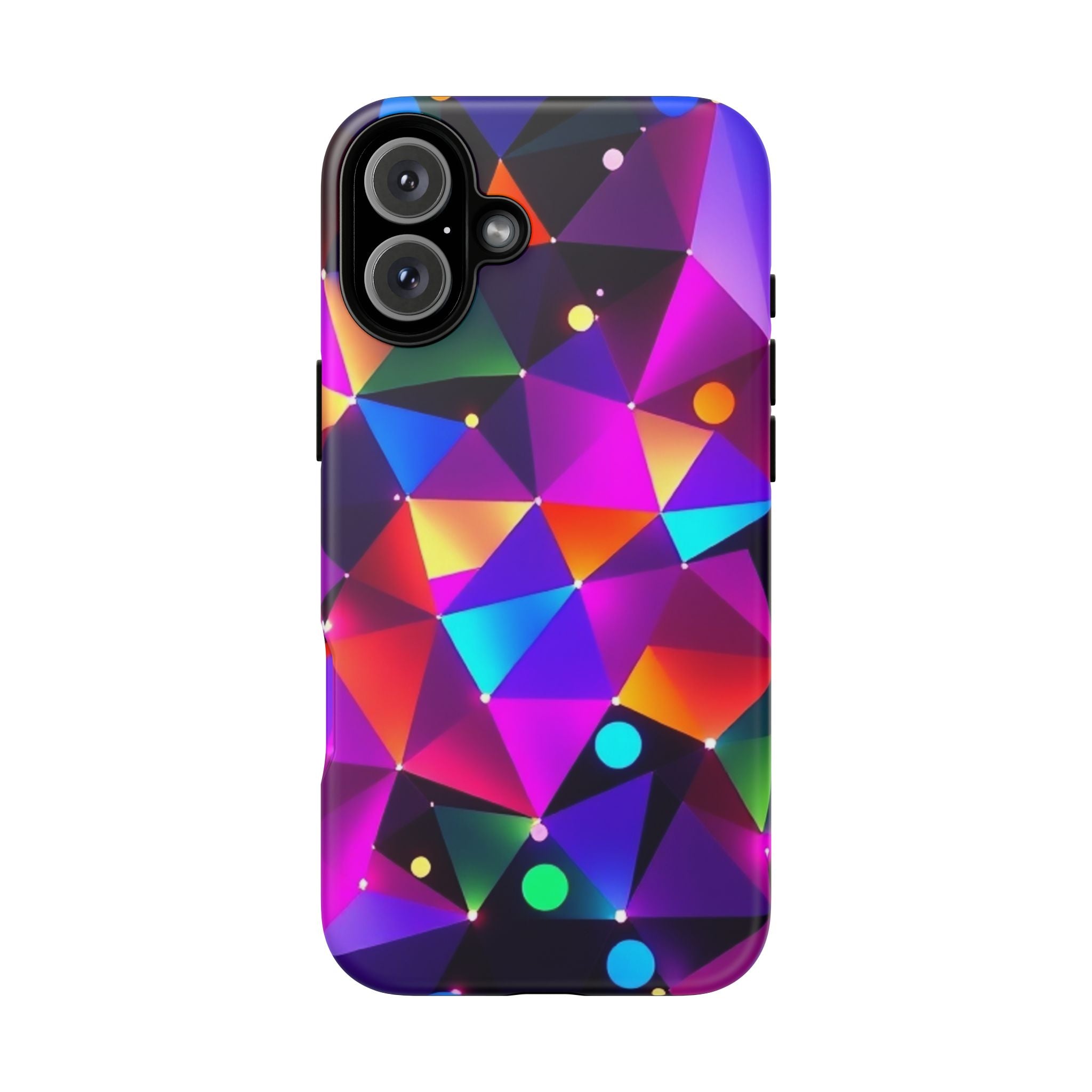 Android OR iPhone Compatible Cases - Colorful Angles Design - Unique Tough Cases