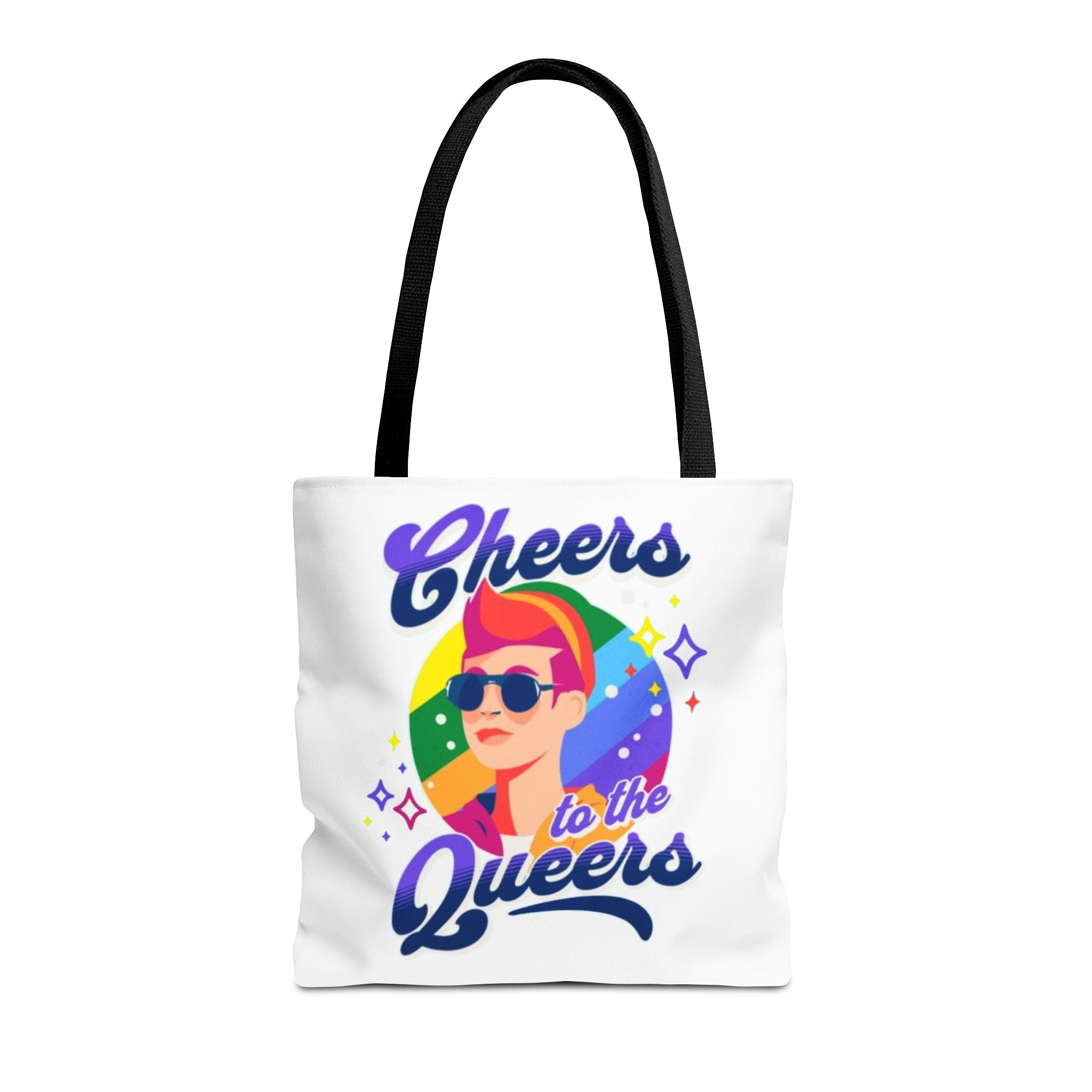Cheers to the Queers Design LGBTQIA+ themed Tote bag