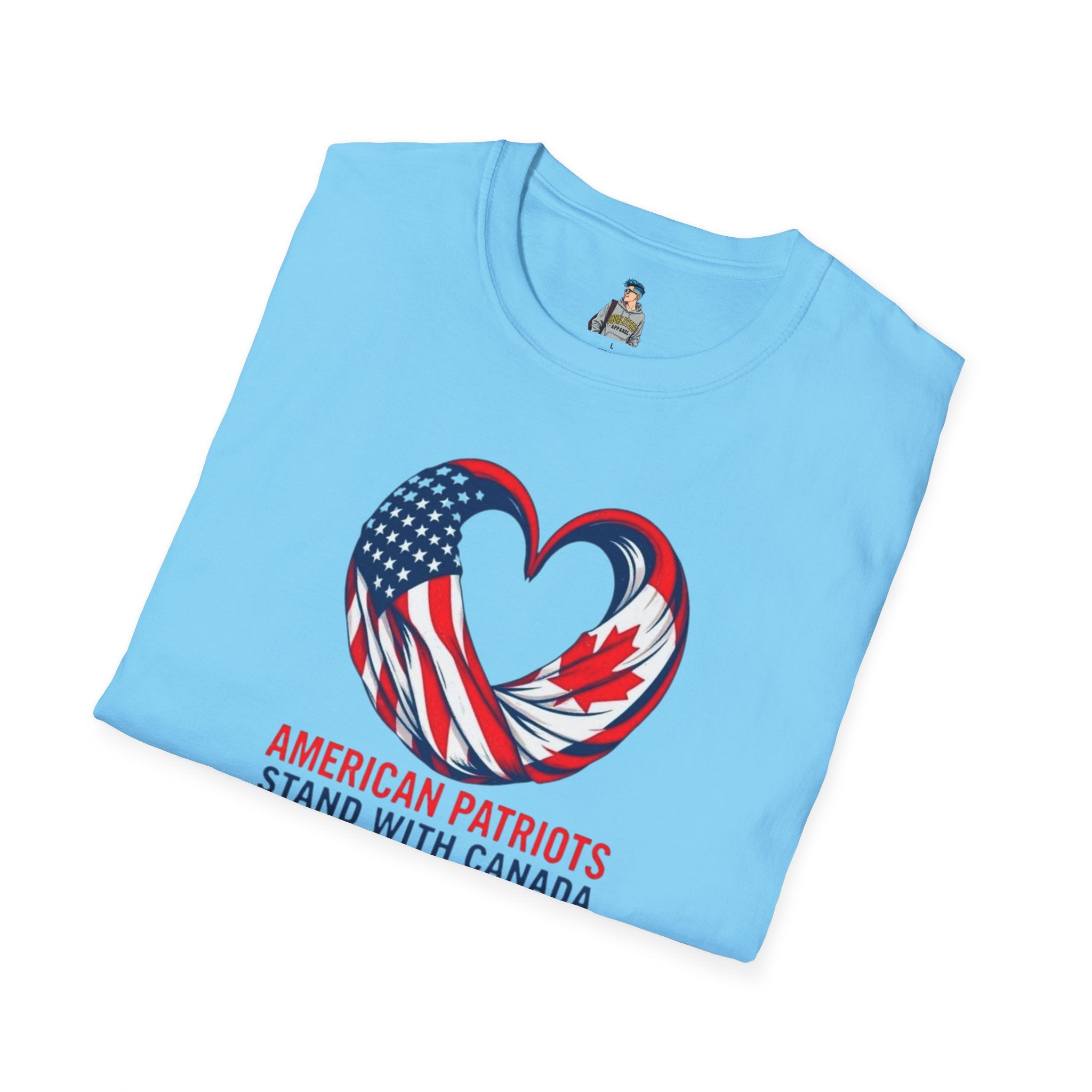 American Patriots Stand with Canada Unisex Softstyle T-Shirt