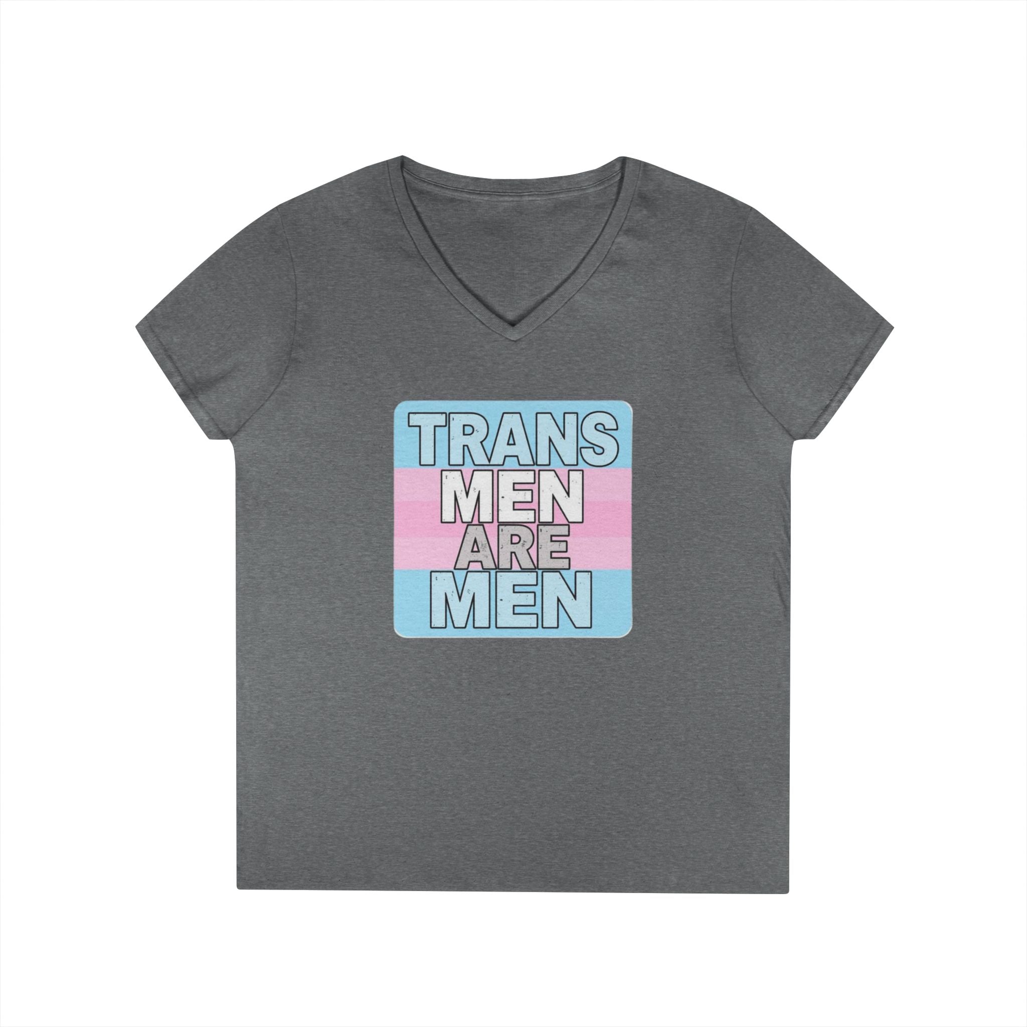 Transgender Pride V-Neck T-Shirt - Empowering Message for Inclusivity