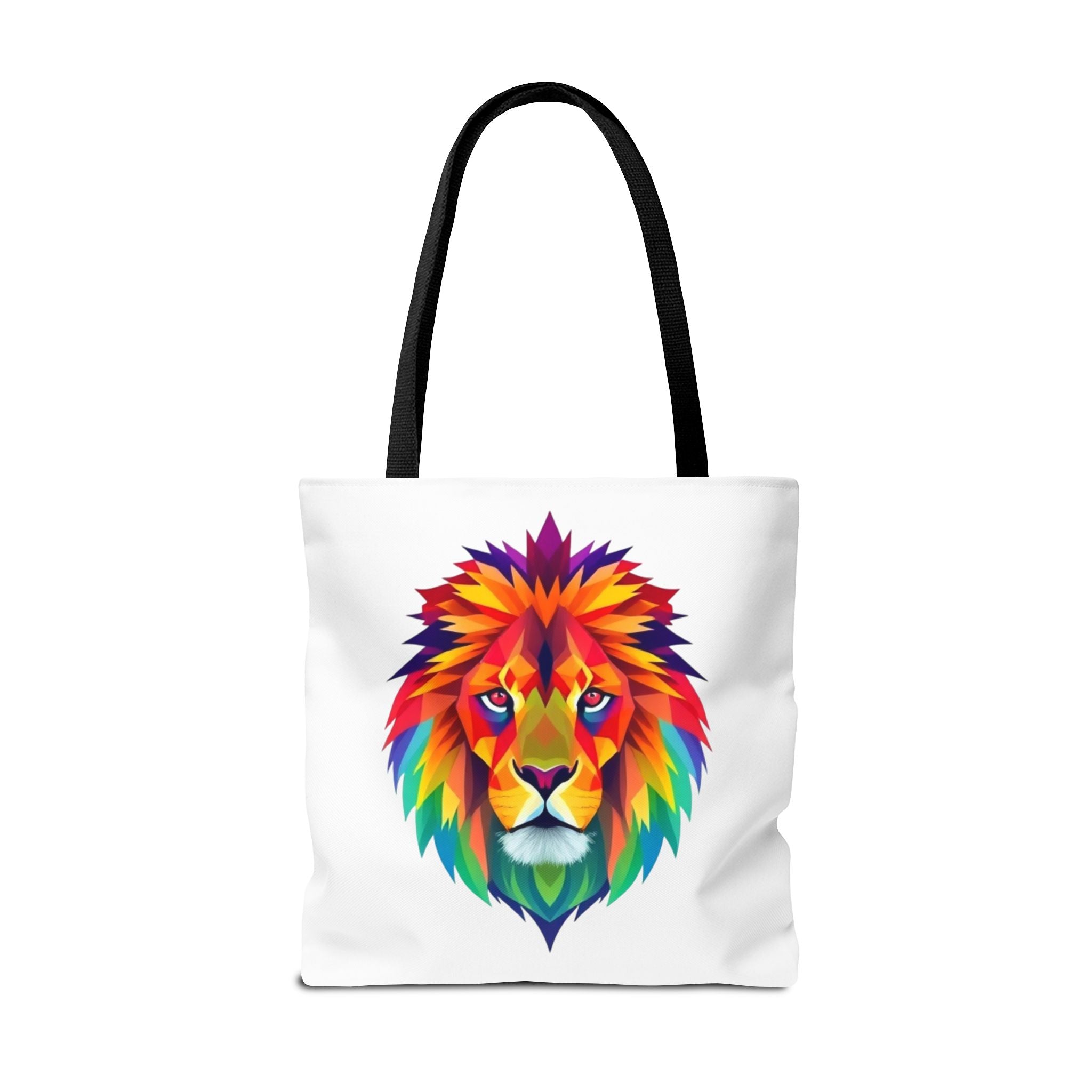 Colorful Fractal Lion Design - Tote Bag