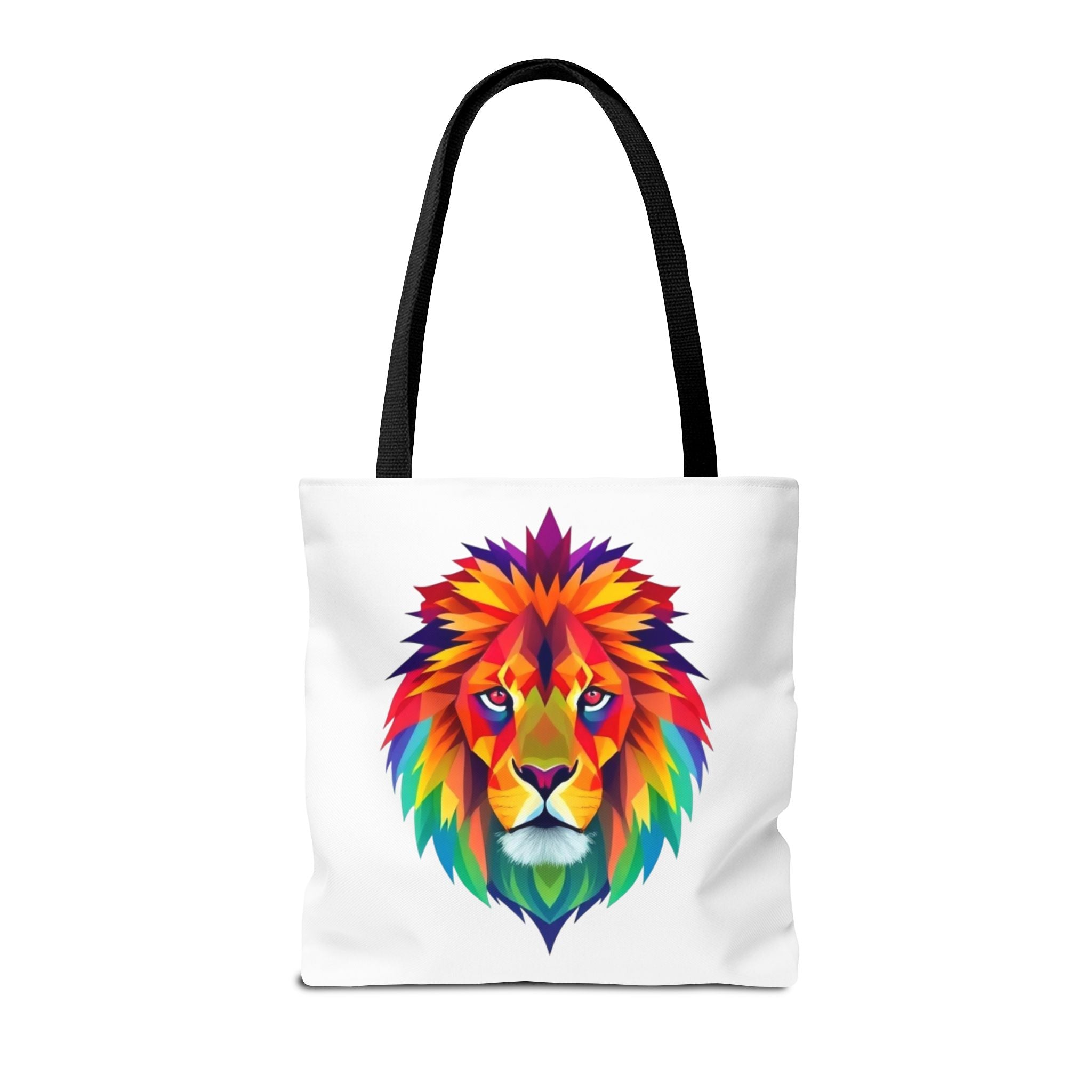 Colorful Fractal Lion Design - Tote Bag