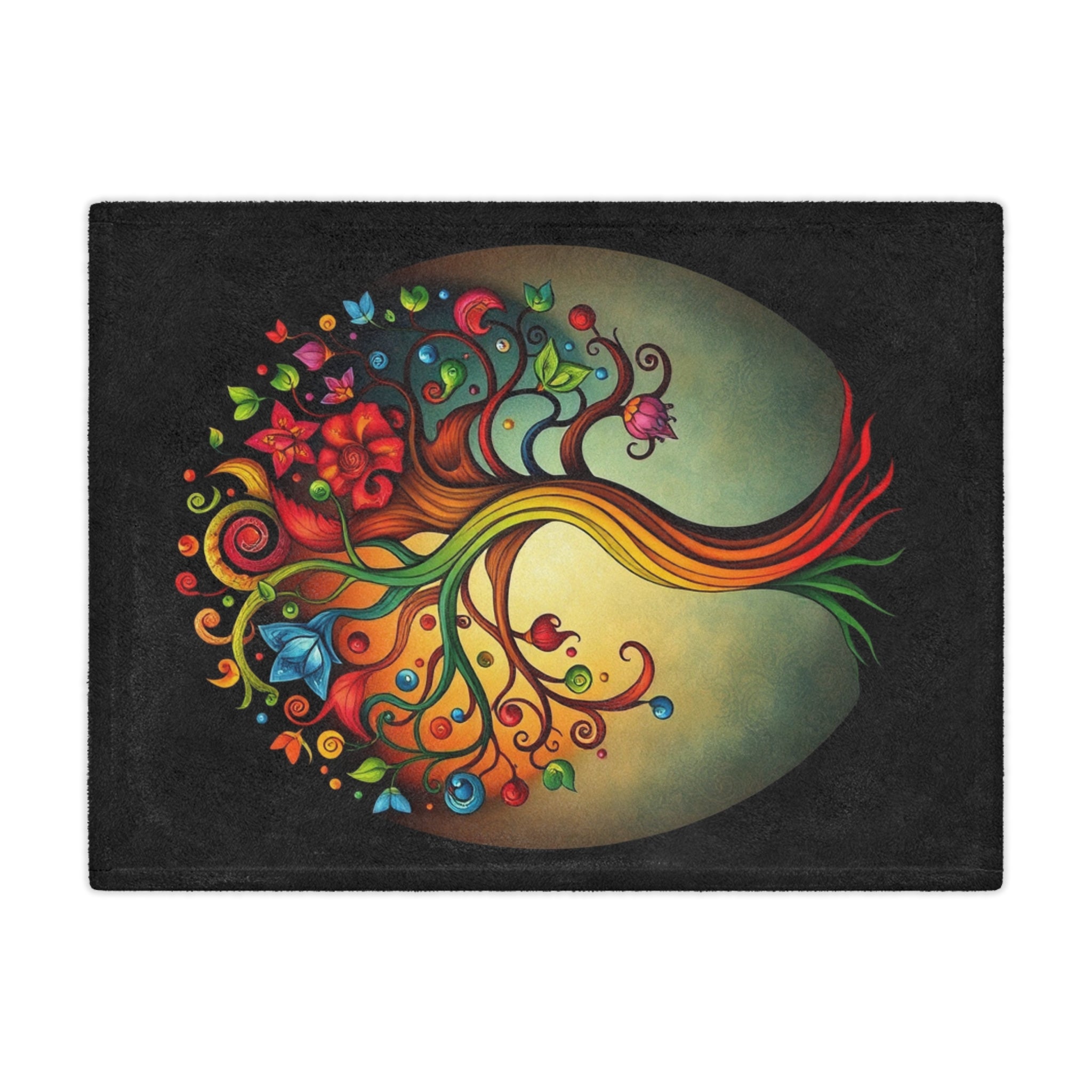 Tree of Diversity Microfiber Blanket